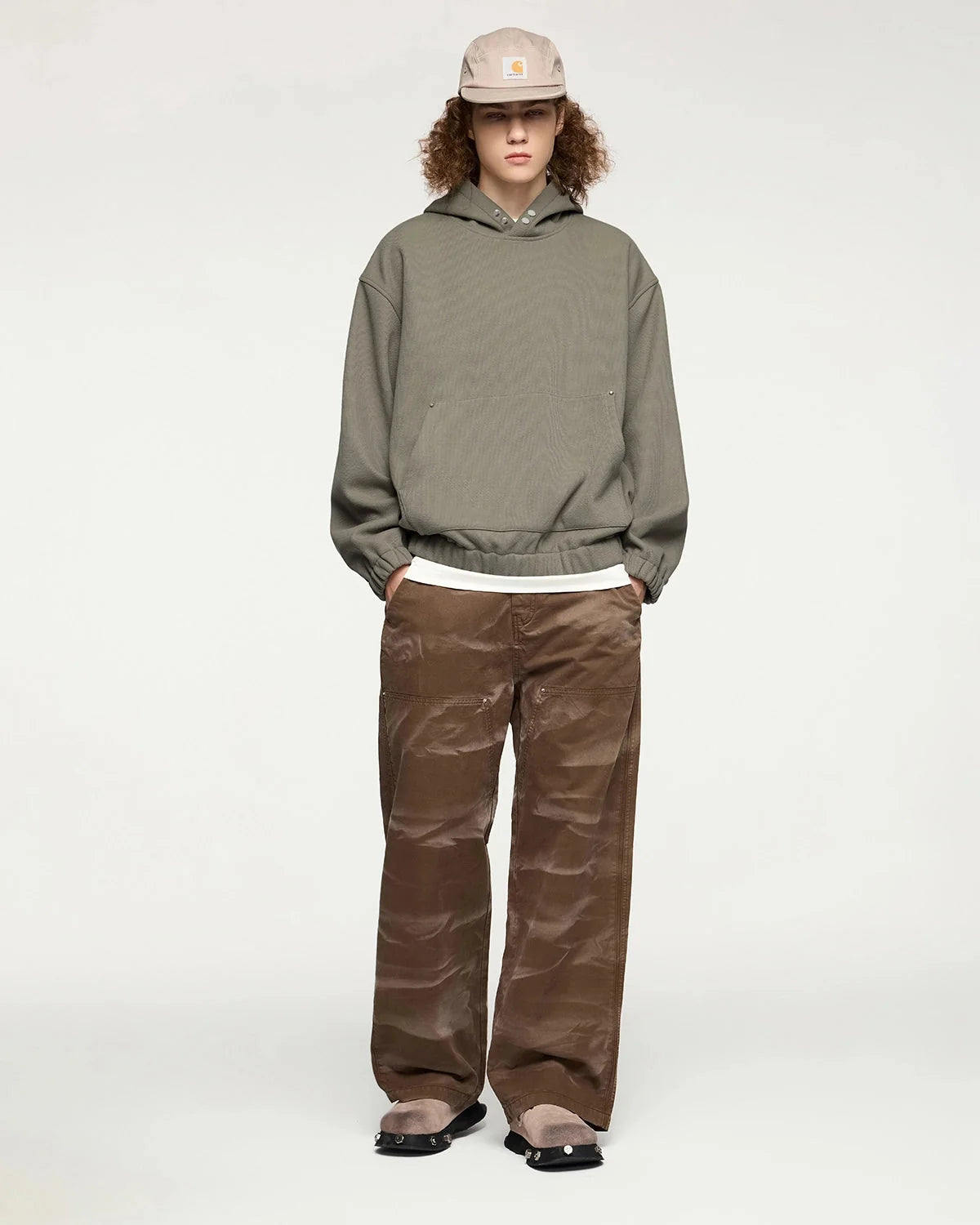 Omygoods Boxy Cropped Hoodie