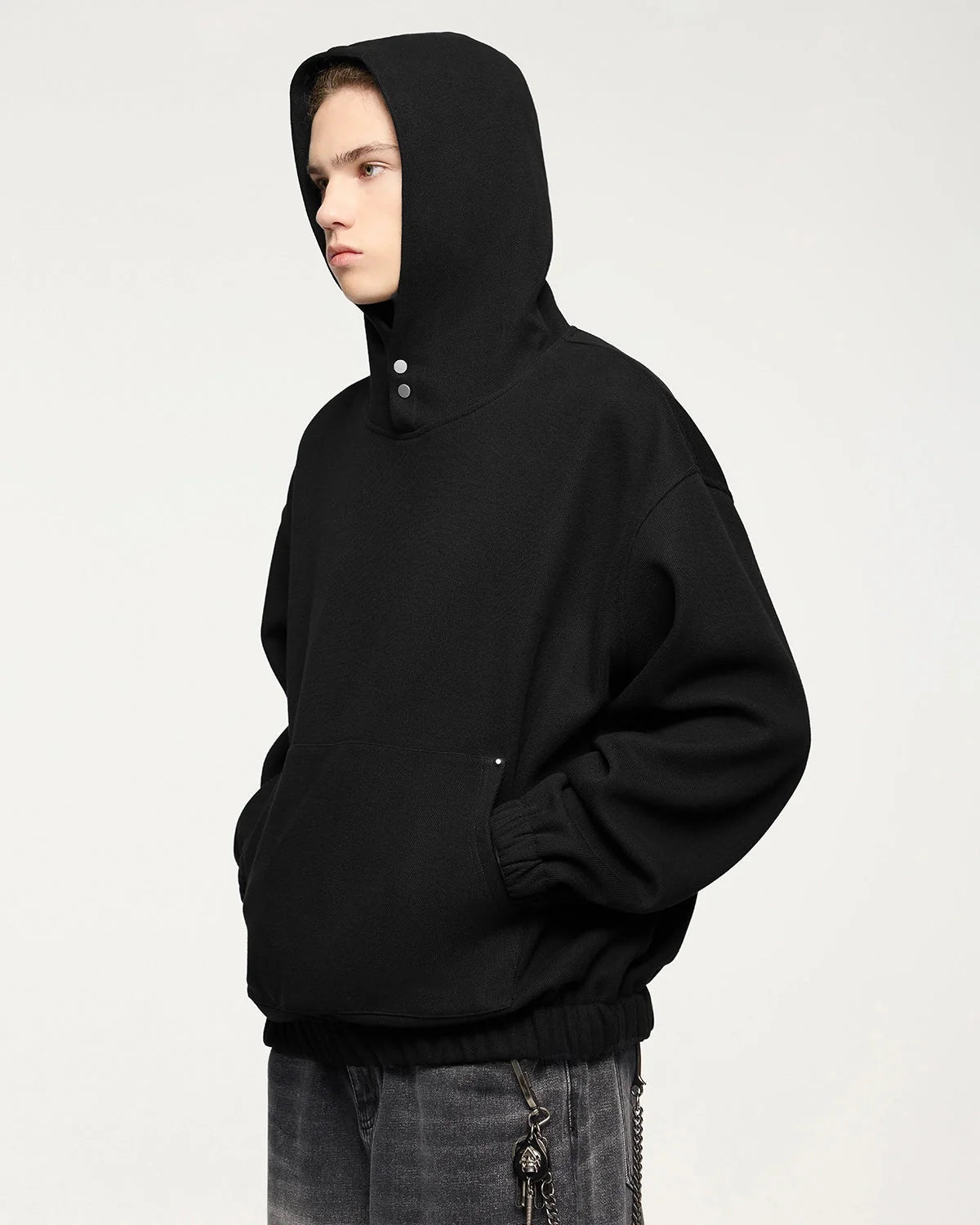 Omygoods Boxy Cropped Hoodie