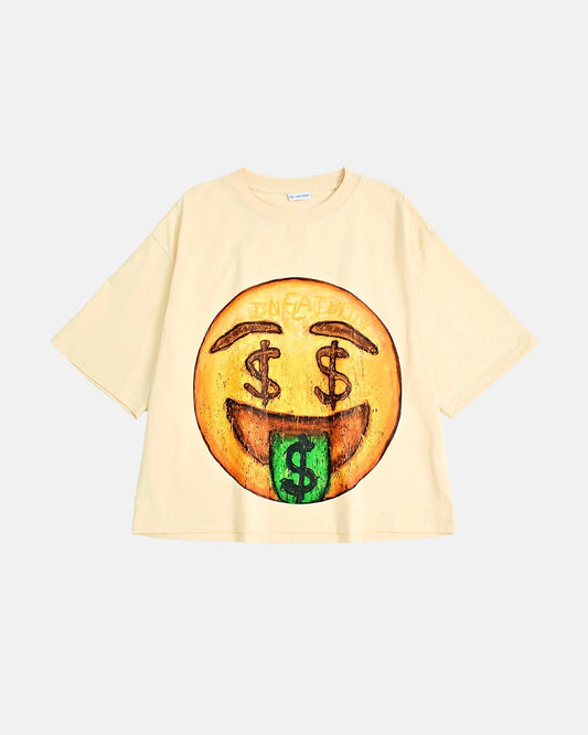 Omygoods Boxy Smile Graphic T-Shirt