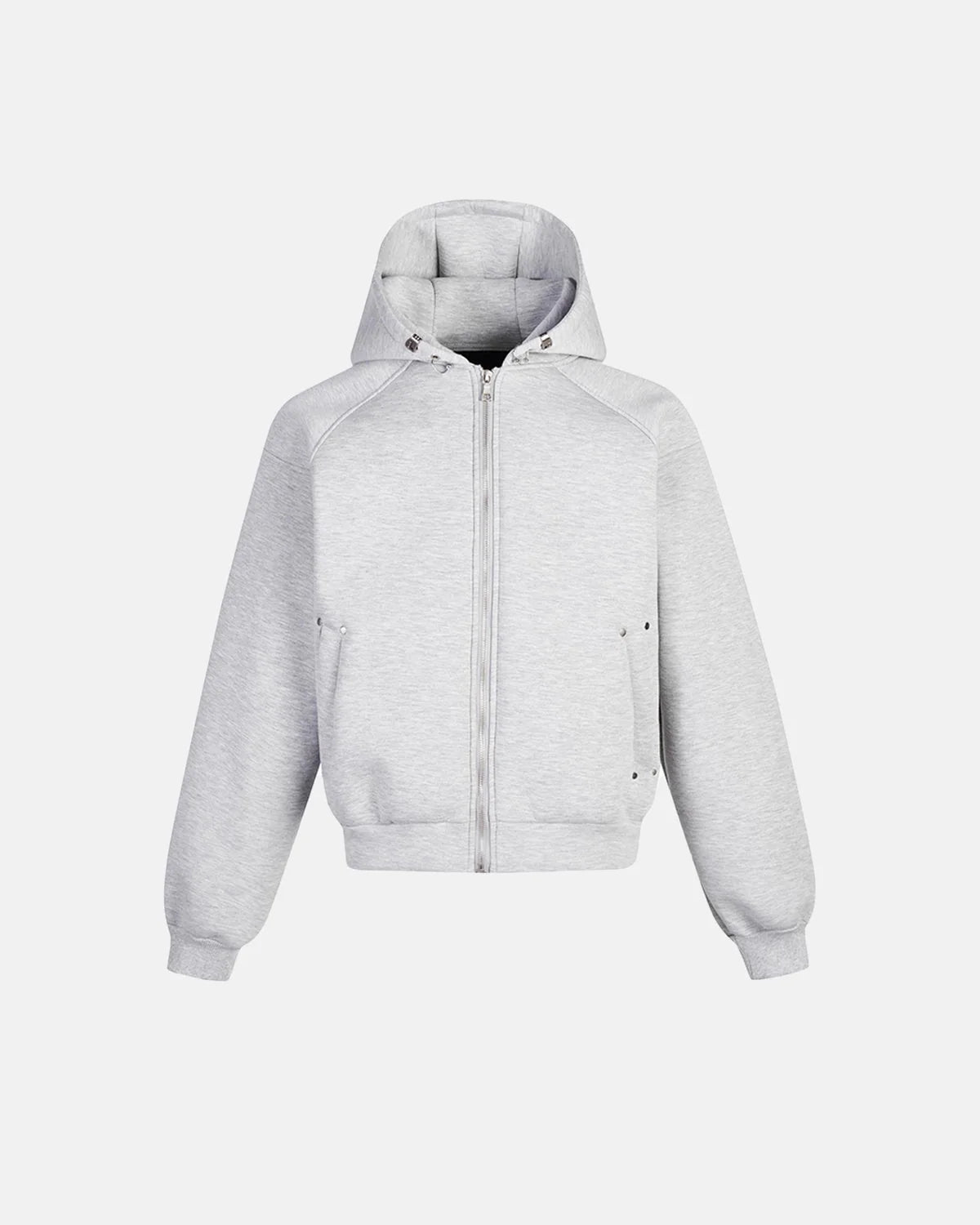 Omygoods Boxy Zip Up Hoodie