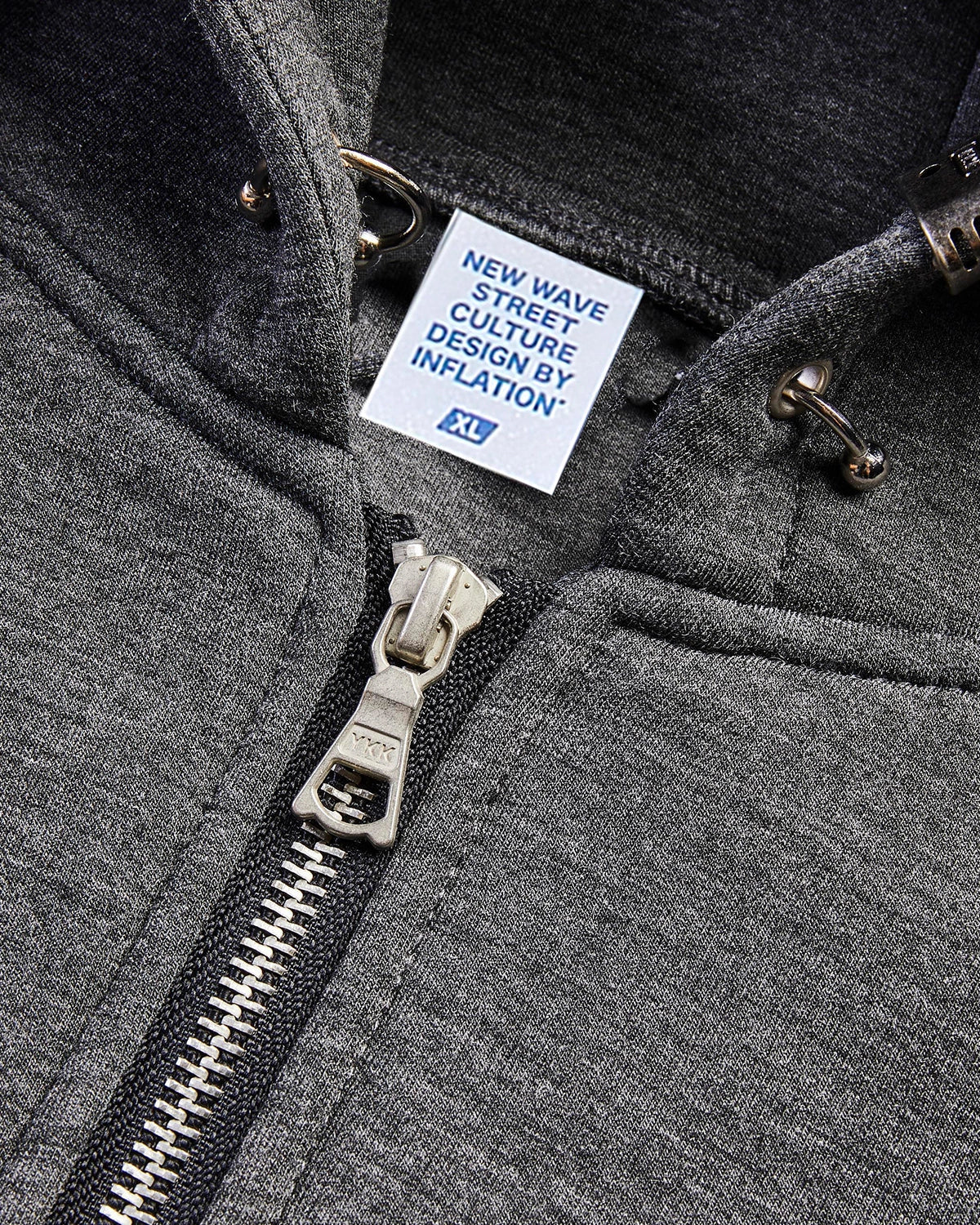 Omygoods Boxy Zip Up Hoodie