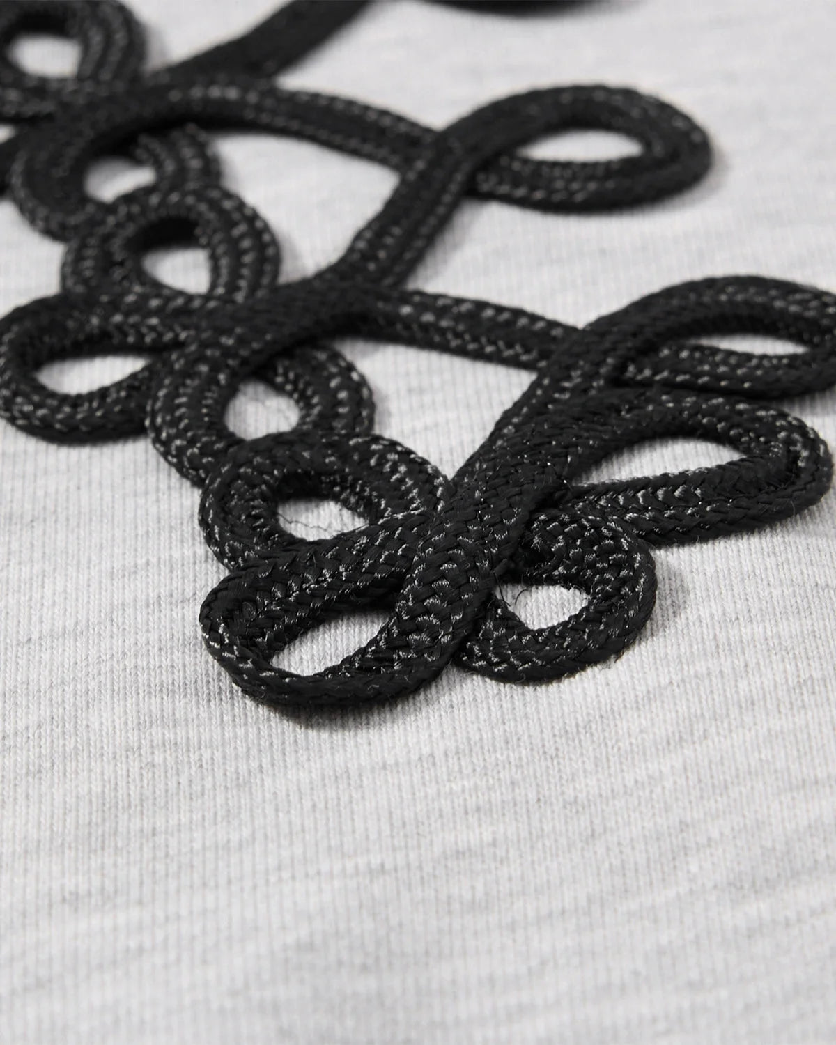 Omygoods Braid Detail Barrel Sweatpants