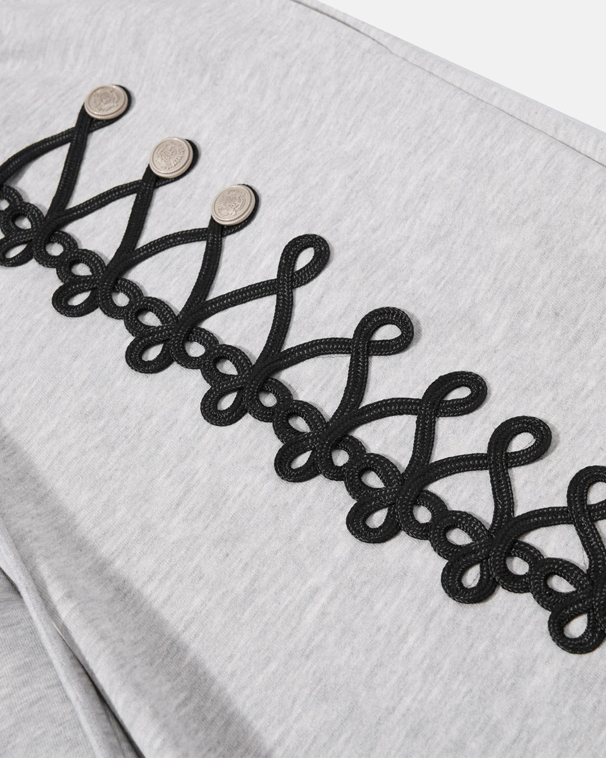 Omygoods Braid Detail Barrel Sweatpants