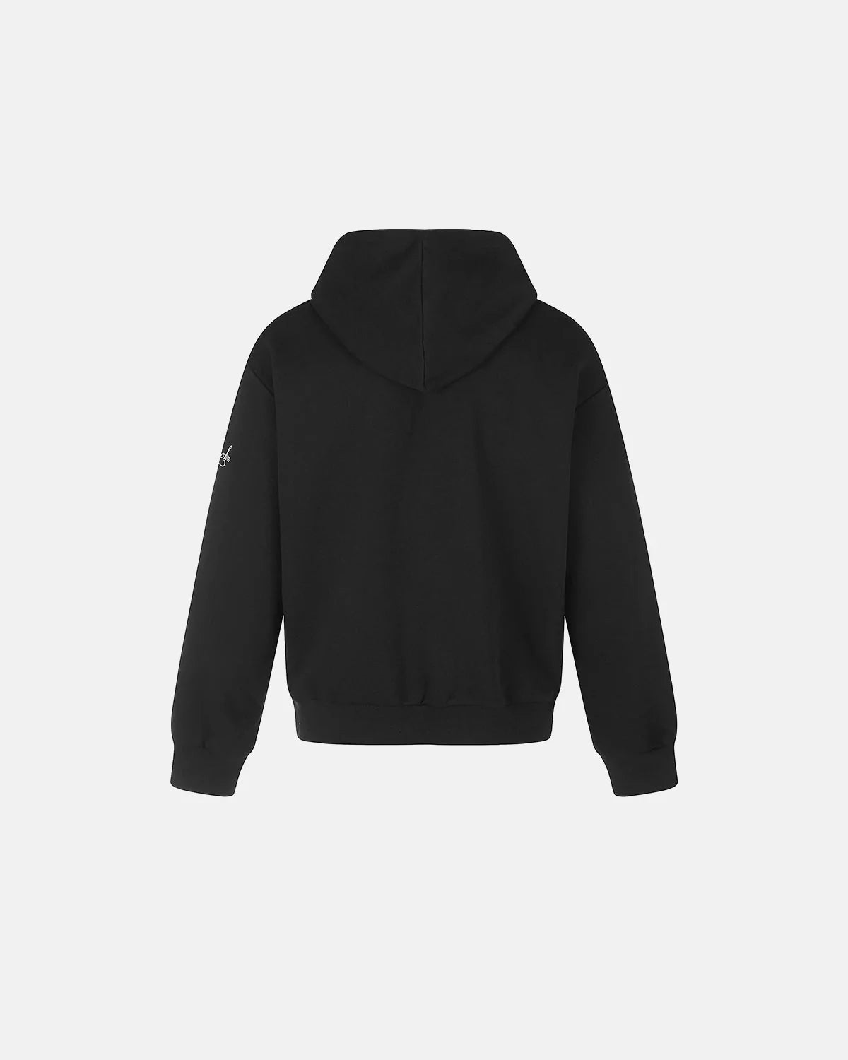 Omygoods Braided Embroidery Boxy Zip Up Hoodie