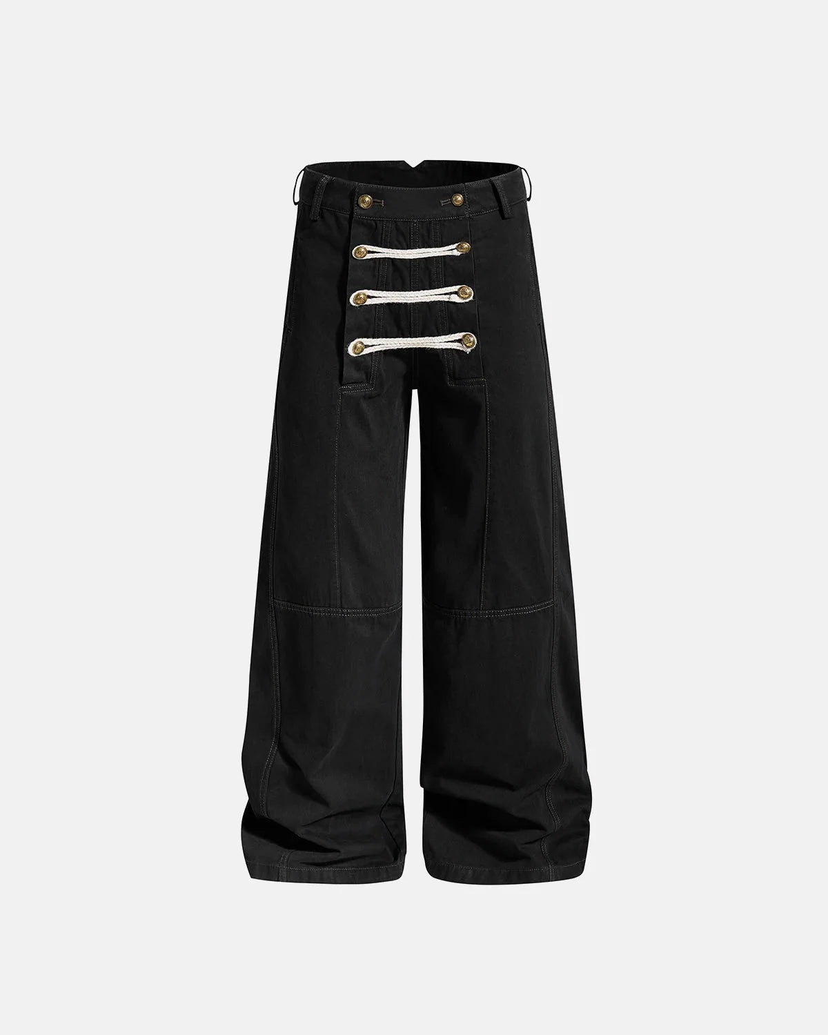 Omygoods Braided Rope Barrel Pants