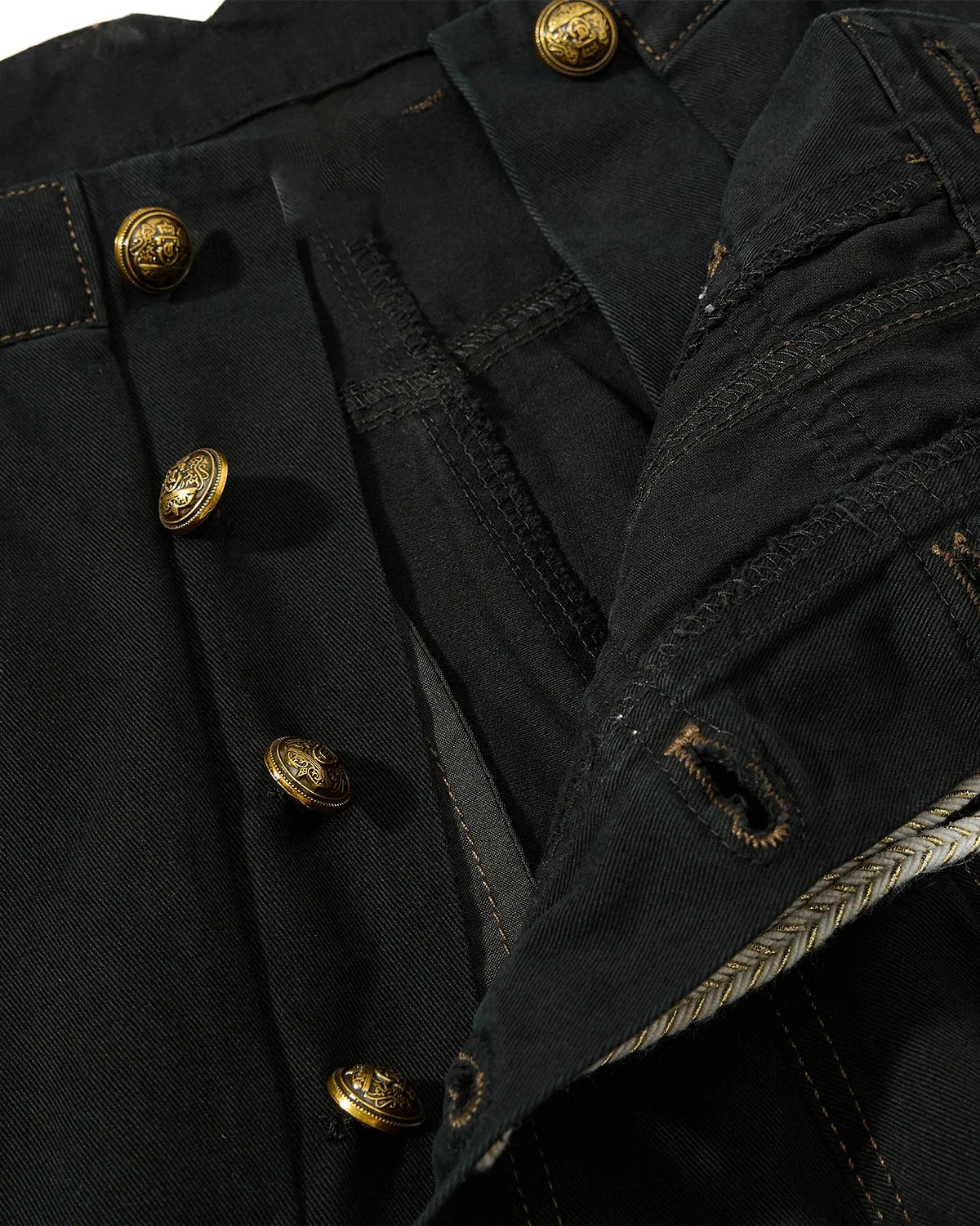 Omygoods Braided Rope Barrel Pants