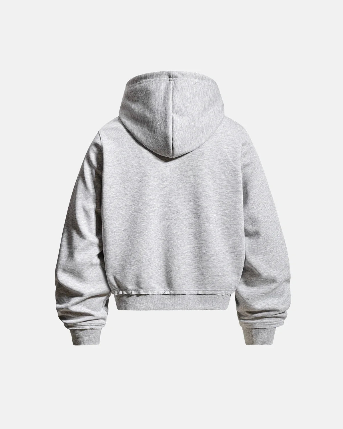 Omygoods Braided Trim Boxy Zip Up Hoodie