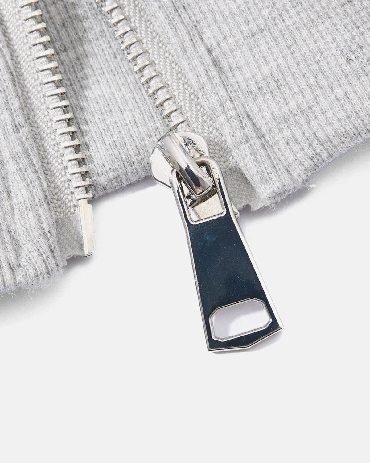 Omygoods Braided Trim Boxy Zip Up Hoodie