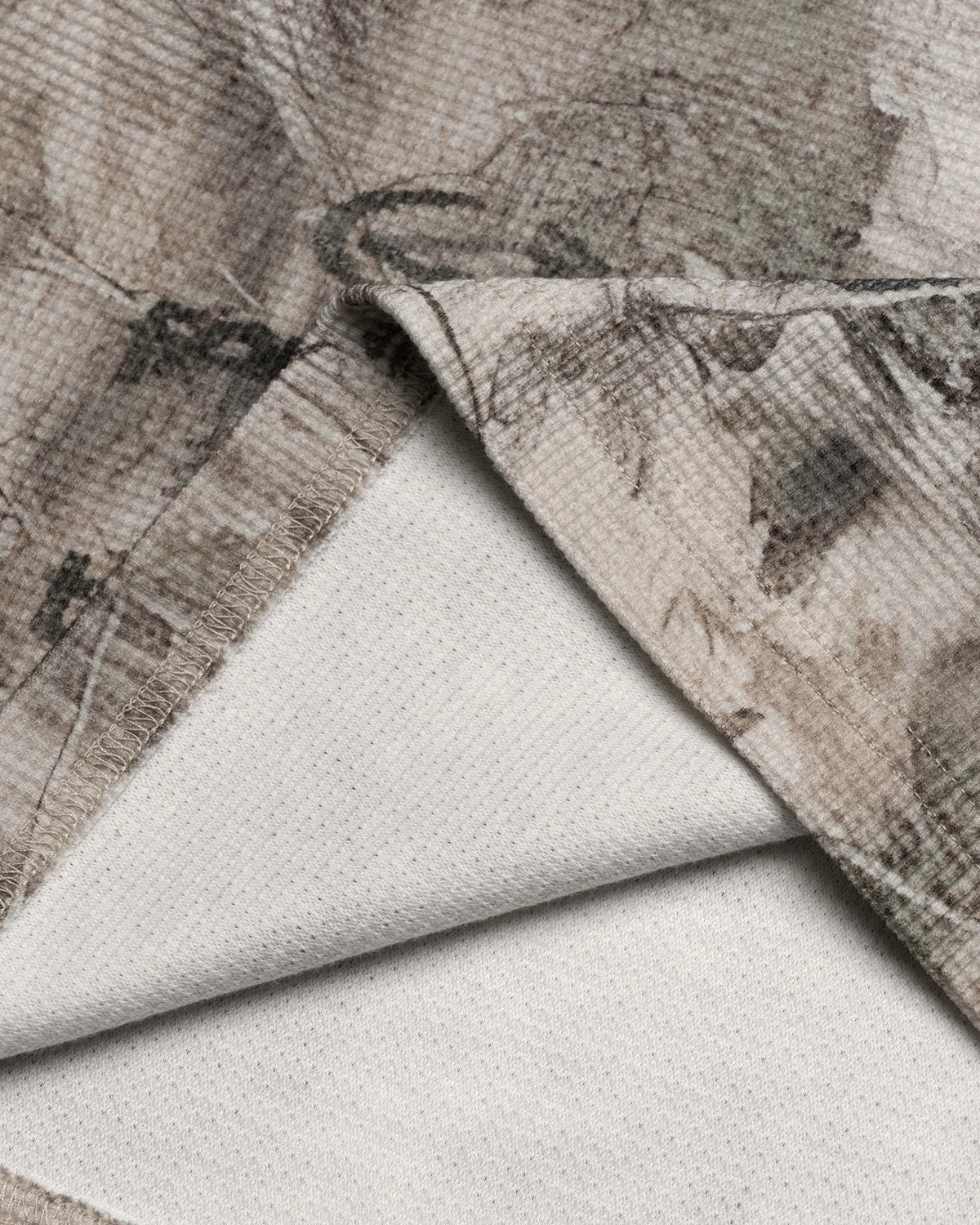 Omygoods Branch Camo Waffle Long Sleeve T-Shirt