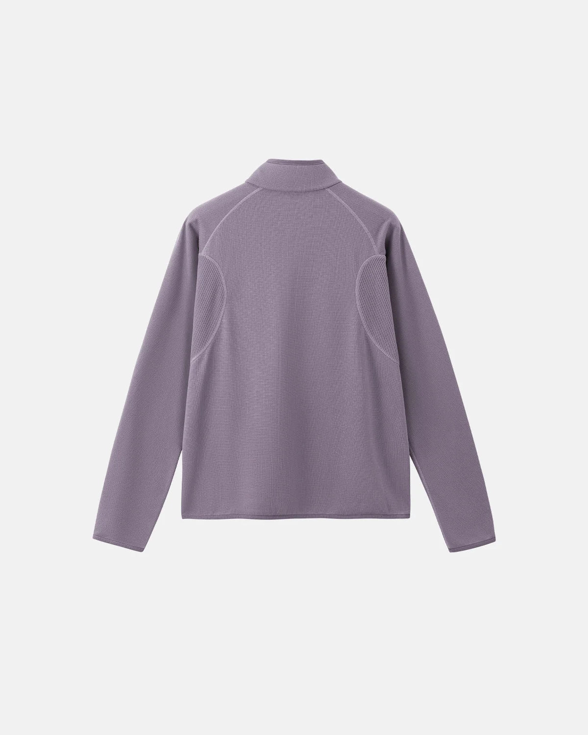 Omygoods Breathable Grid Fleece Half-Zip Sweatshirt