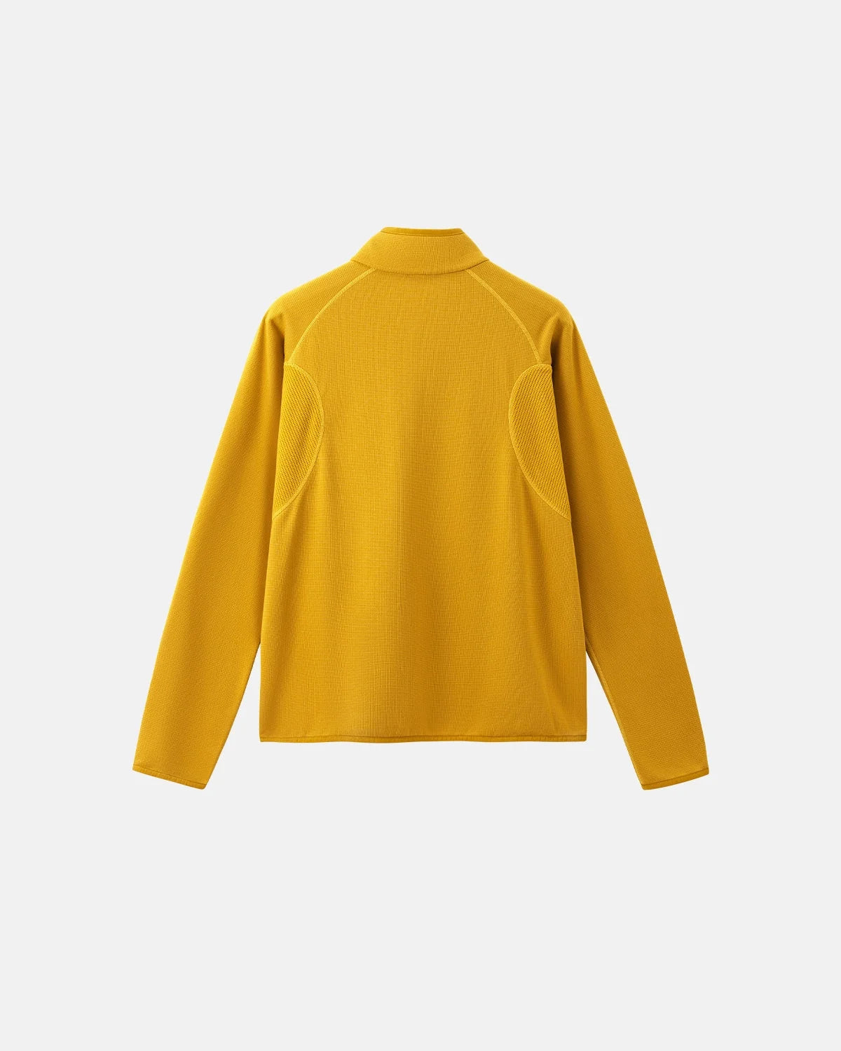 Omygoods Breathable Grid Fleece Half-Zip Sweatshirt