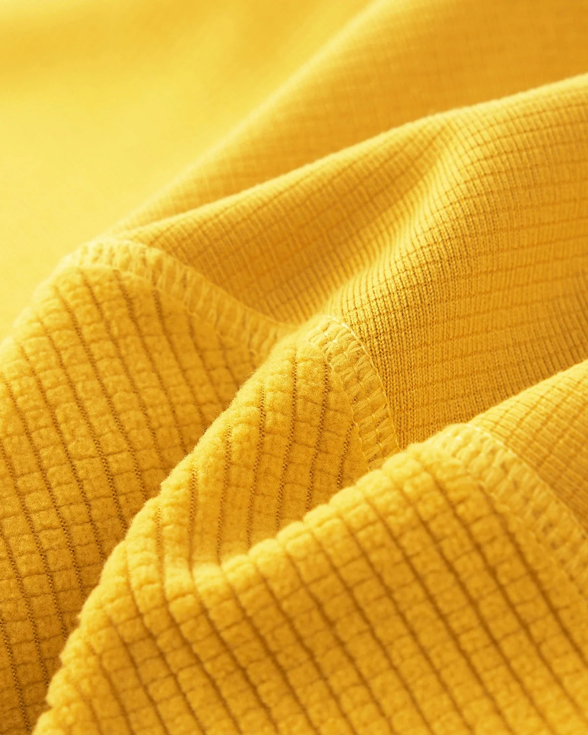 Omygoods Breathable Grid Fleece Half-Zip Sweatshirt
