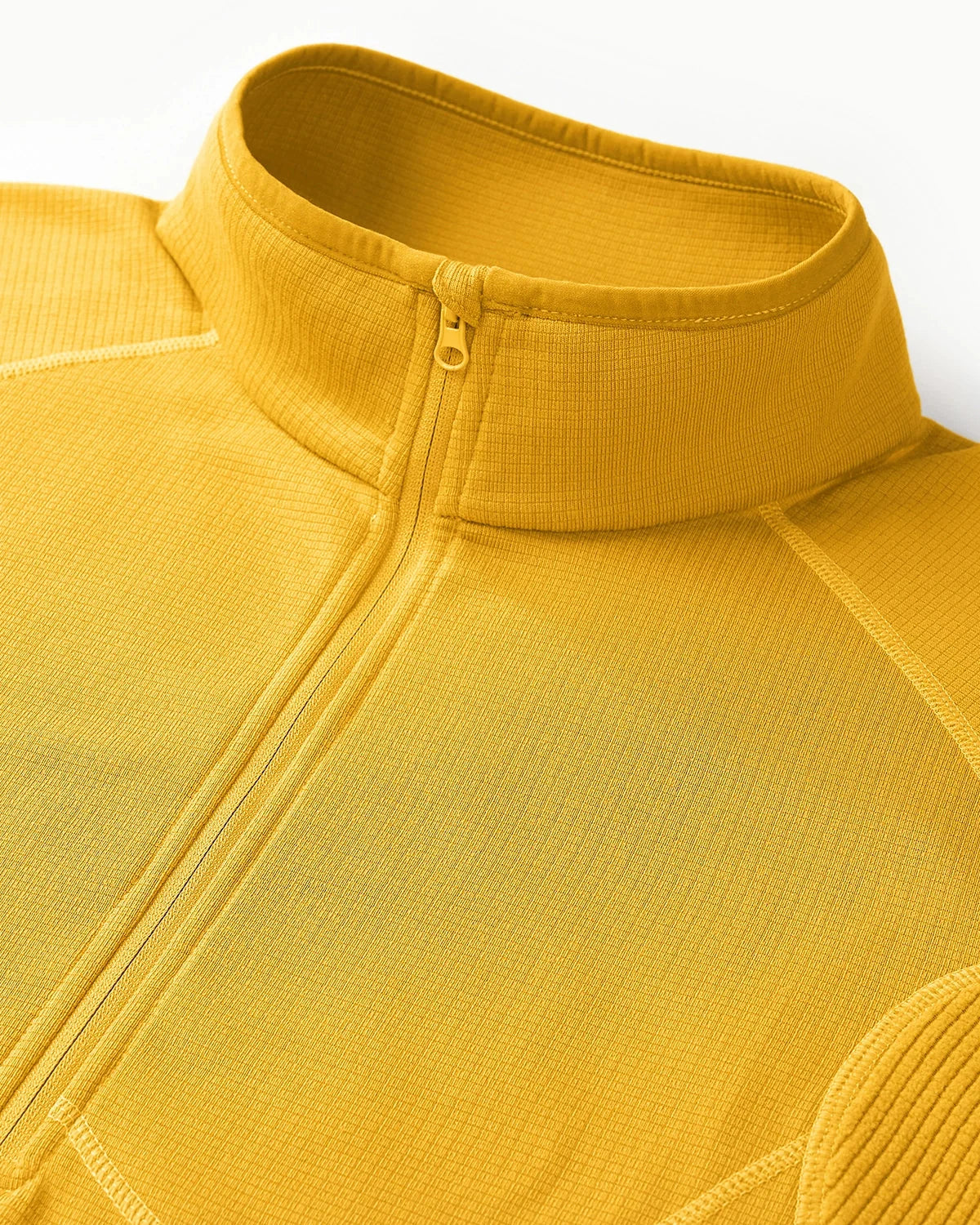 Omygoods Breathable Grid Fleece Half-Zip Sweatshirt