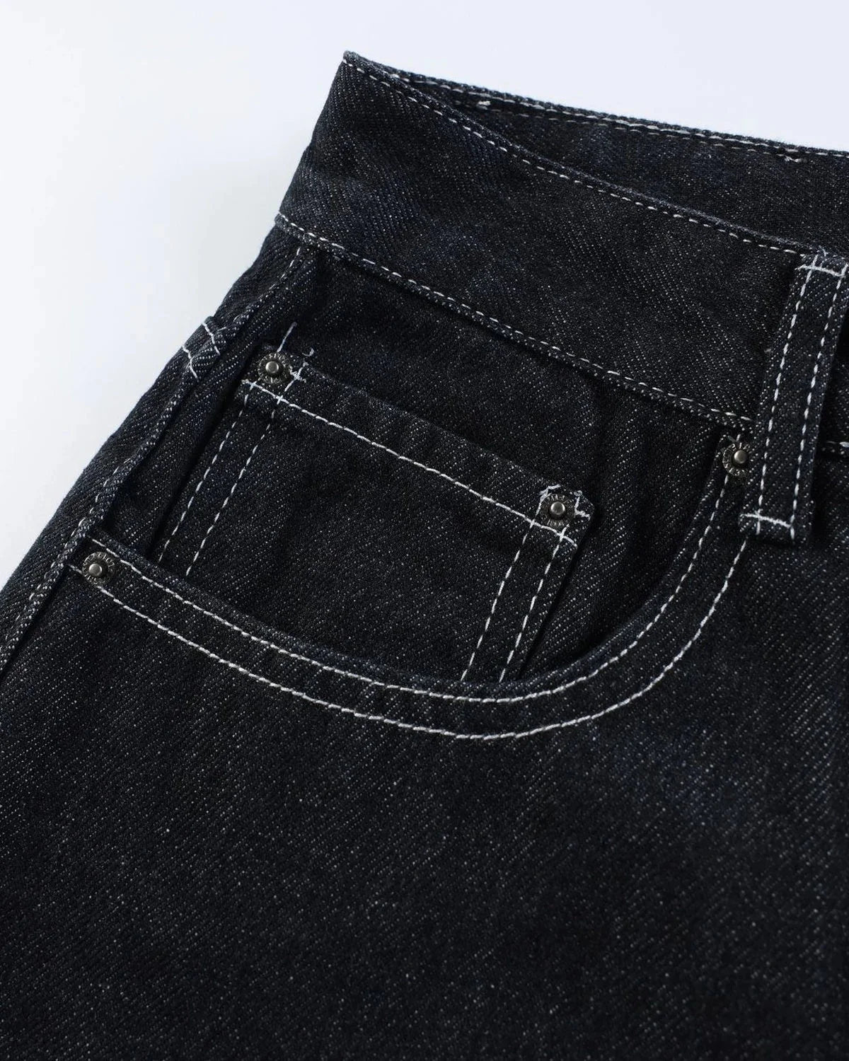 Omygoods Buckle Detail Raw Denim Jorts
