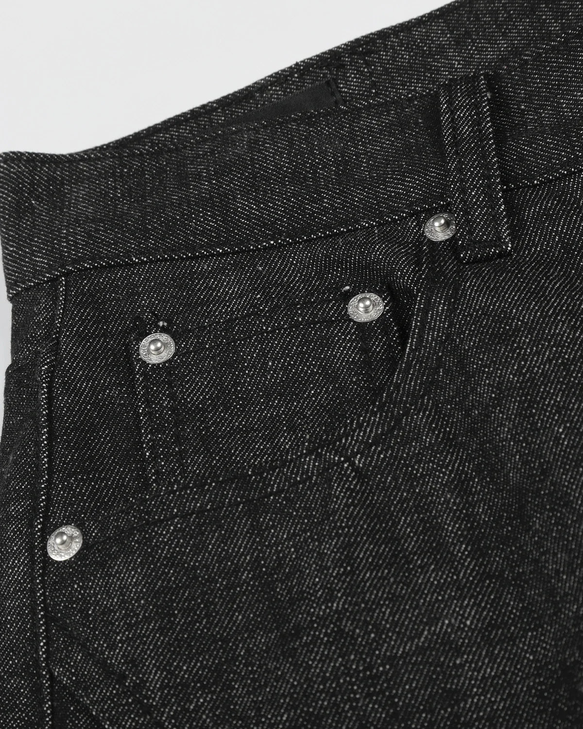 Omygoods Button Detail Deconstructed Raw Baggy Jeans