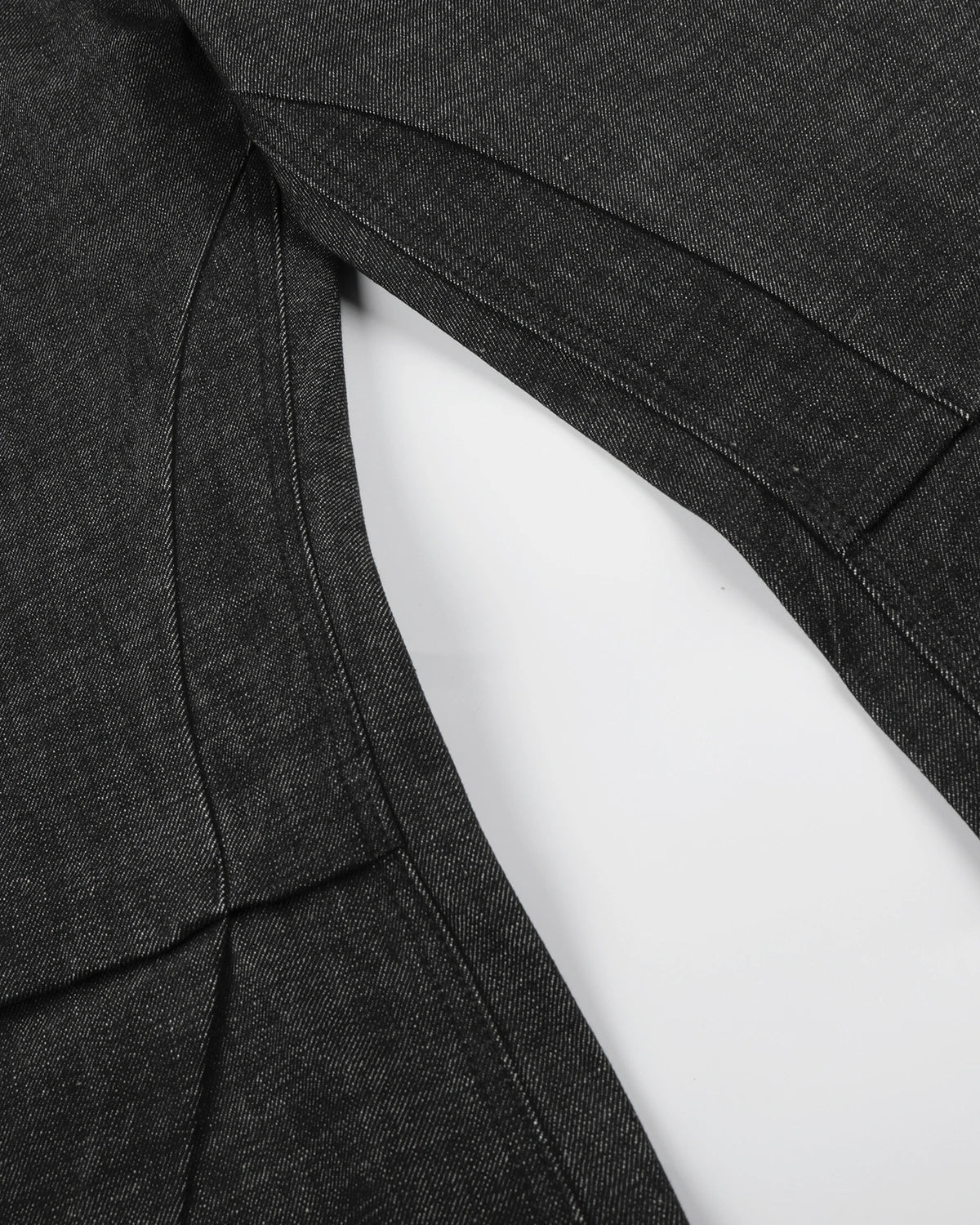 Omygoods Button Detail Deconstructed Raw Baggy Jeans