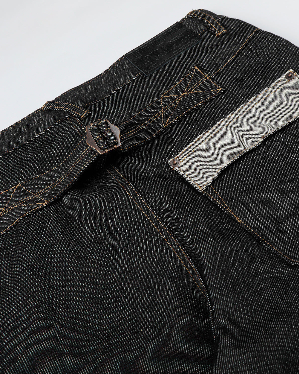 Omygoods Button Fly Raw Baggy Jeans