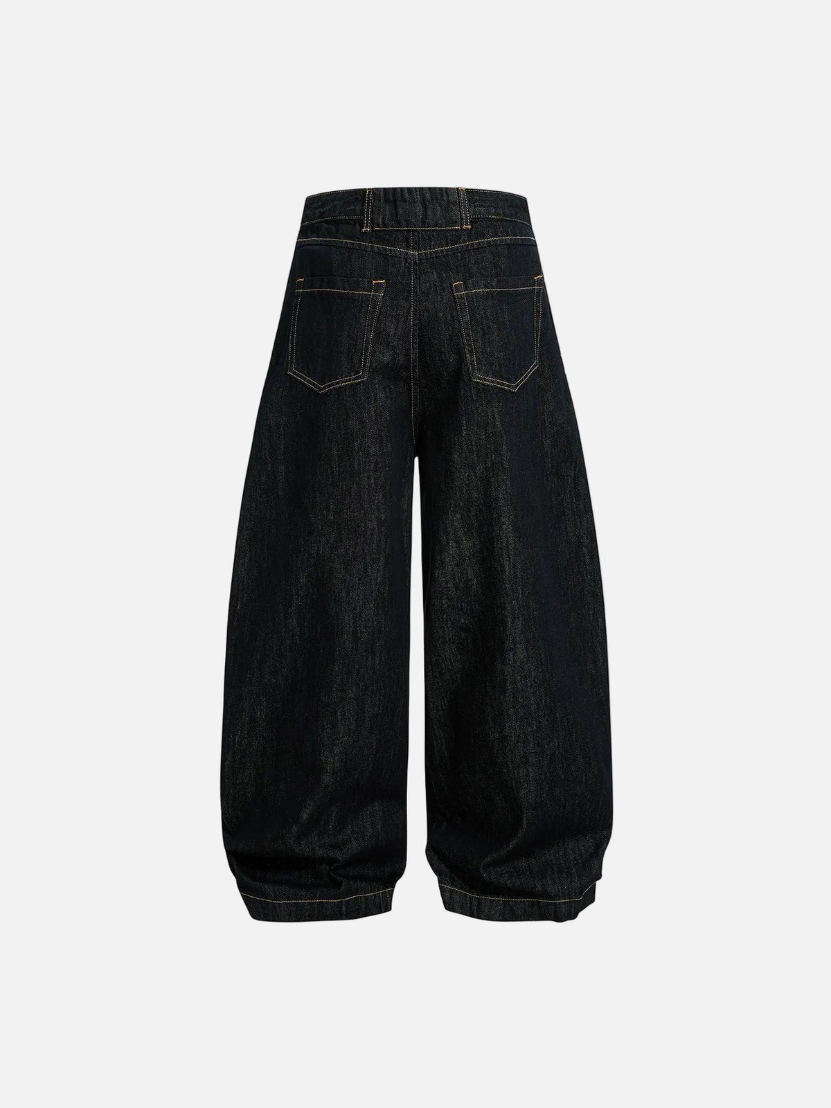 Omygoods Buttons Up Barrel Baggy Jeans