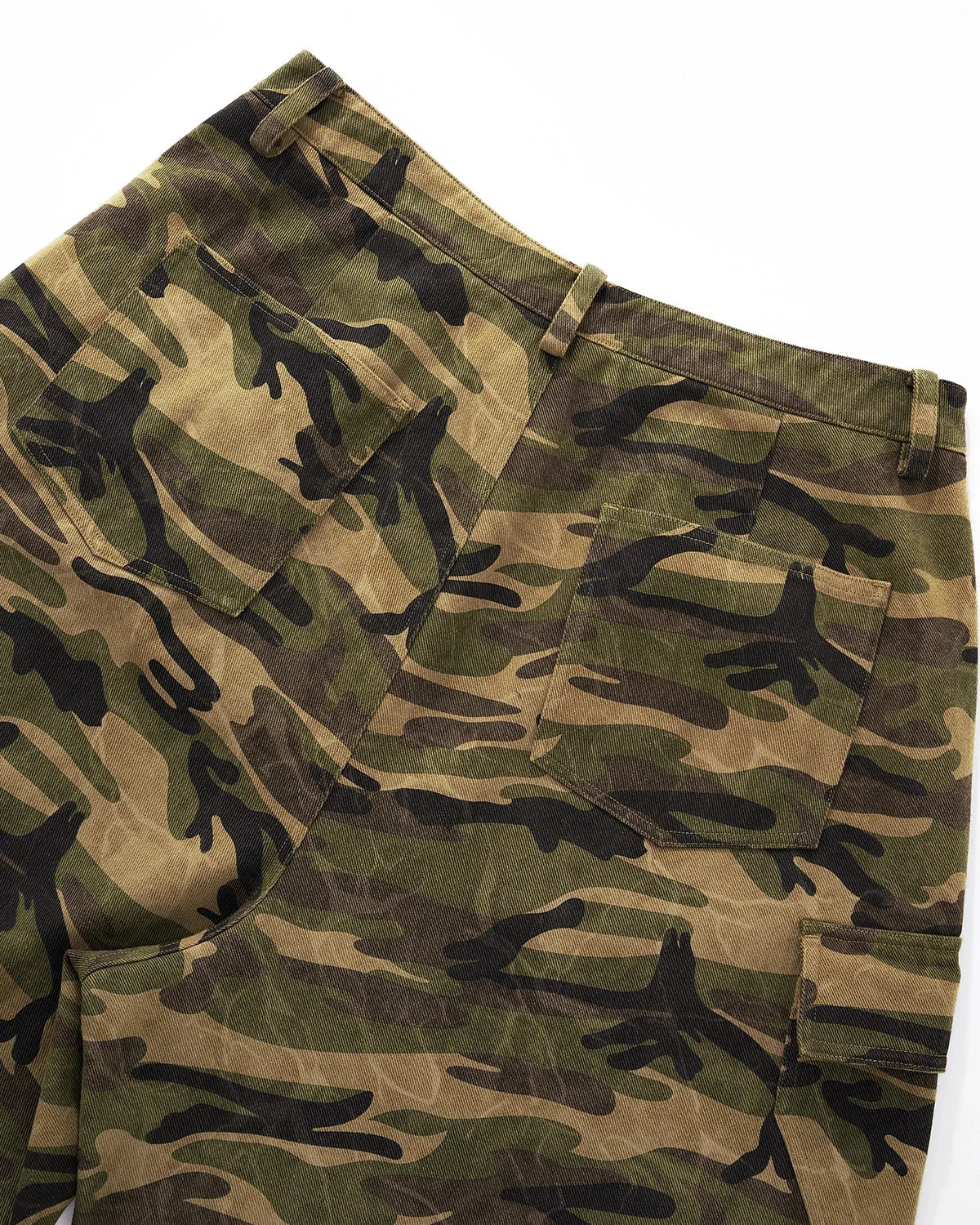 Omygoods Camo Cargo Baggy Shorts