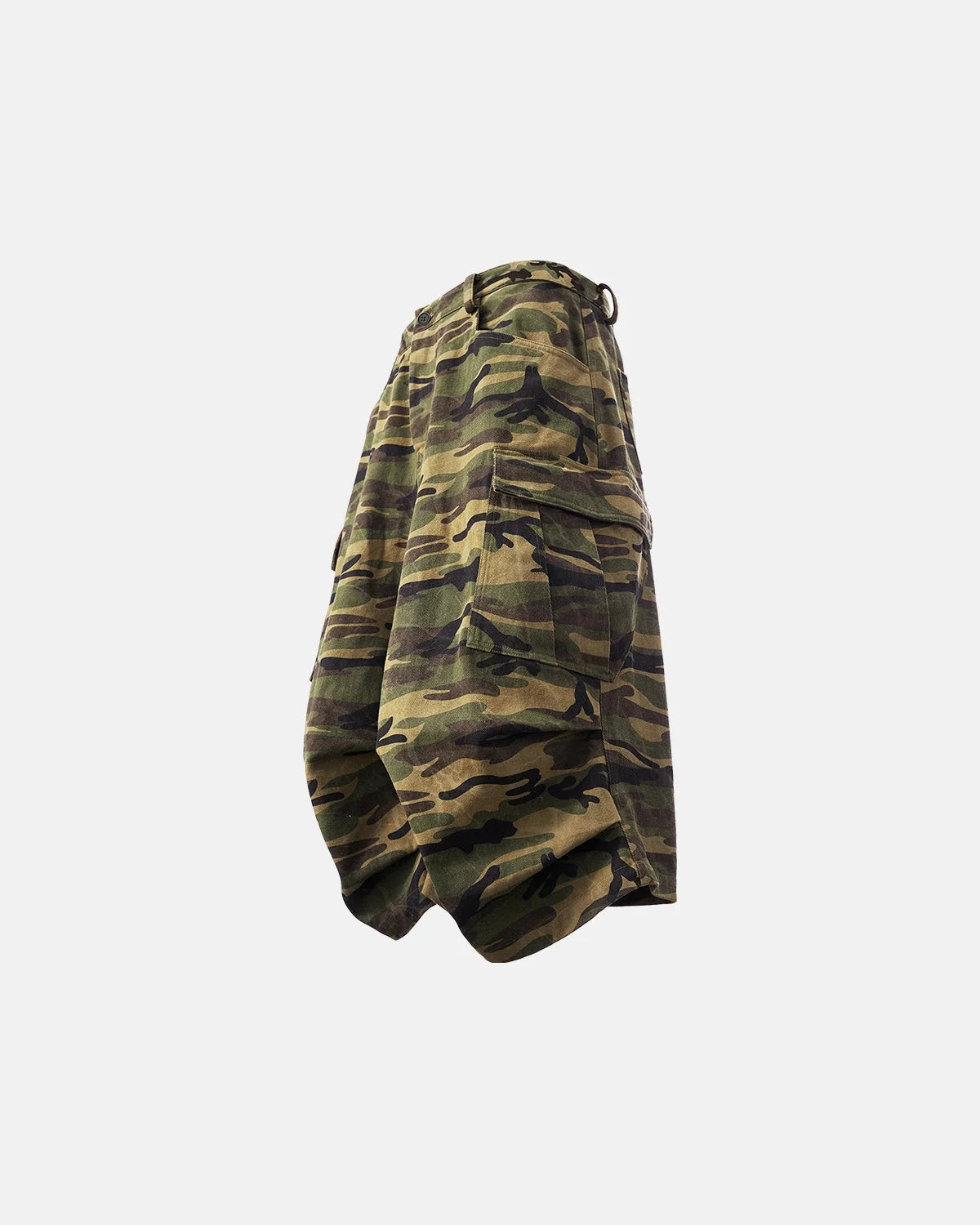 Omygoods Camo Cargo Baggy Shorts