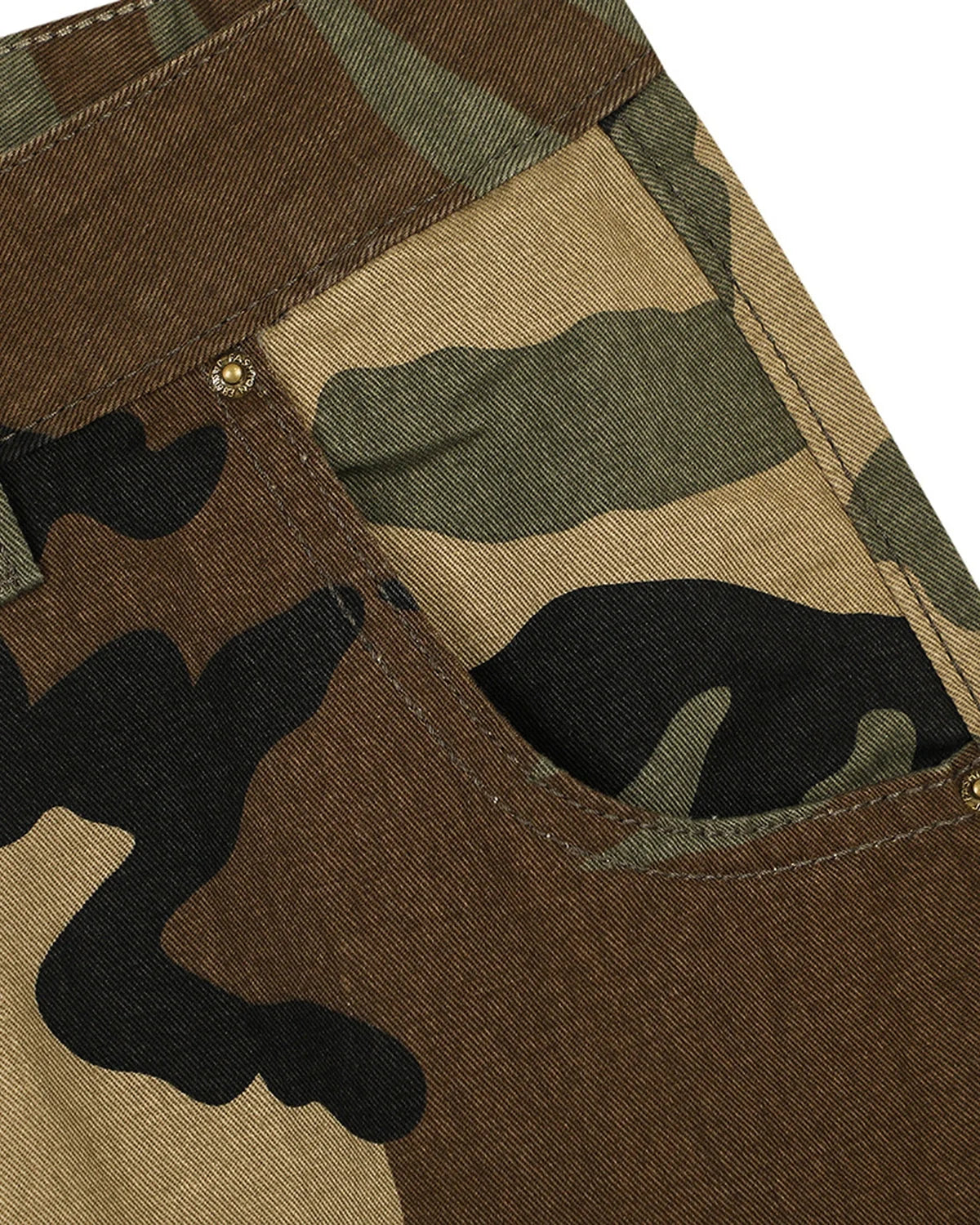 Omygoods Camo Cargo Longline Shorts