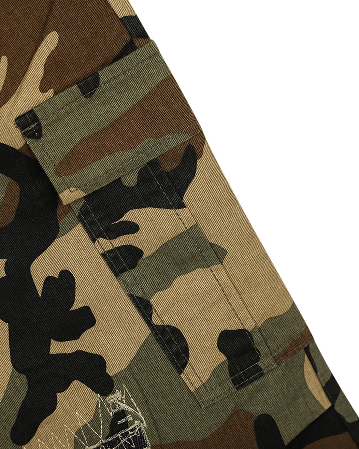 Omygoods Camo Cargo Longline Shorts