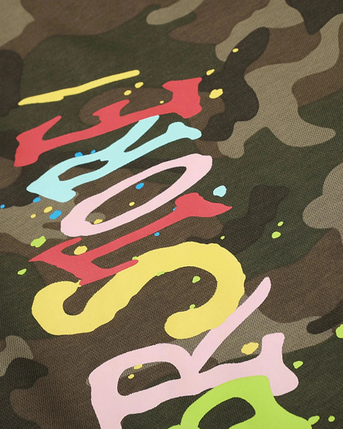 Omygoods Camo Graphic Wide-Leg Sweatpants
