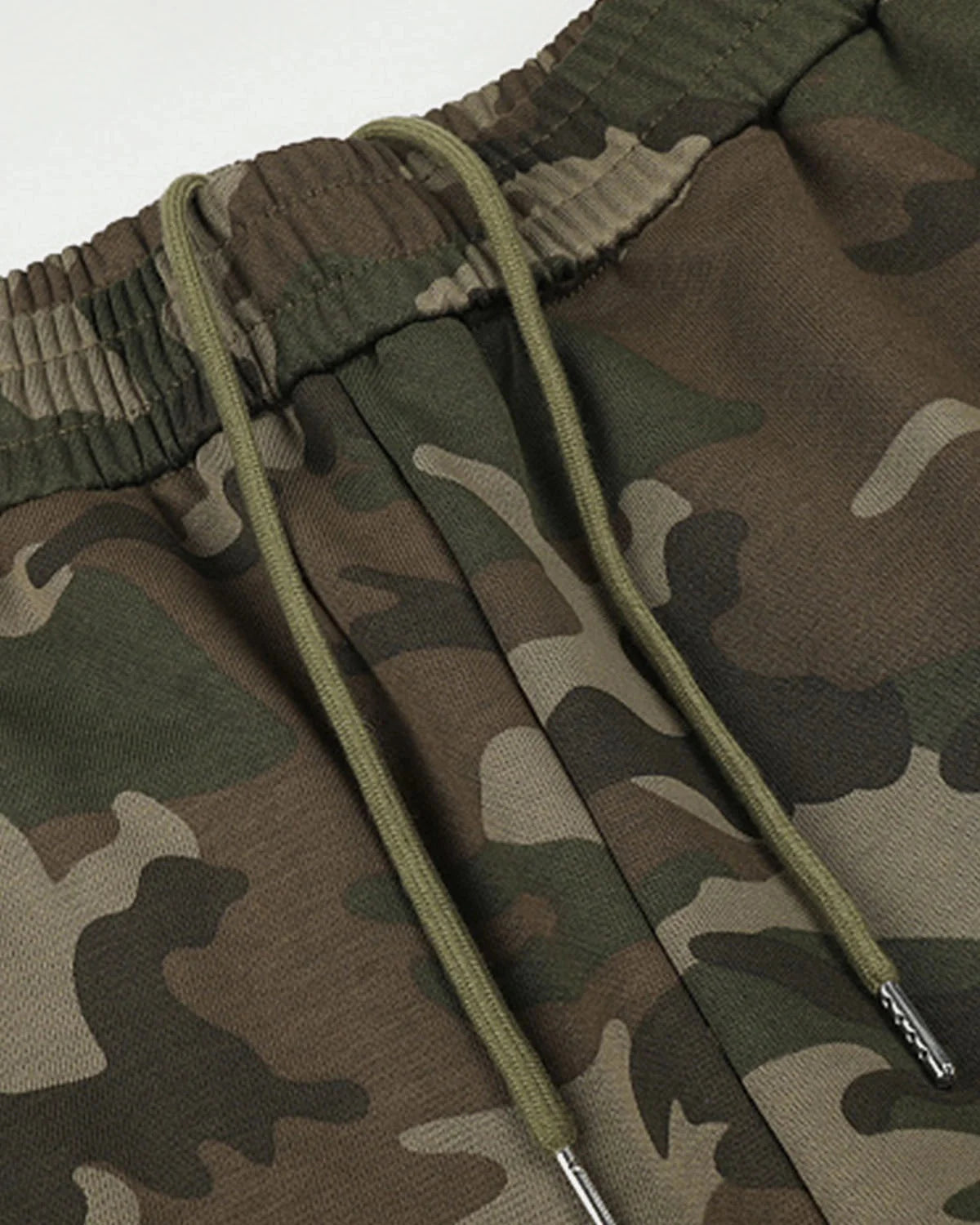 Omygoods Camo Graphic Wide-Leg Sweatpants
