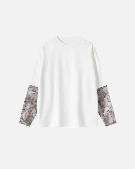 Omygoods Camo Layered Oversized T-Shirt