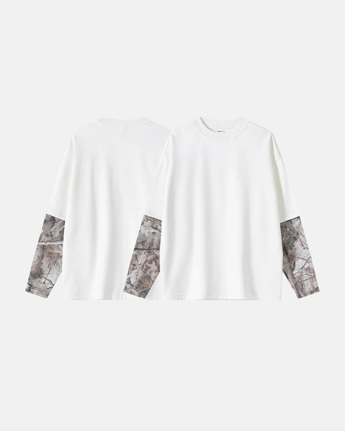 Omygoods Camo Layered Oversized T-Shirt