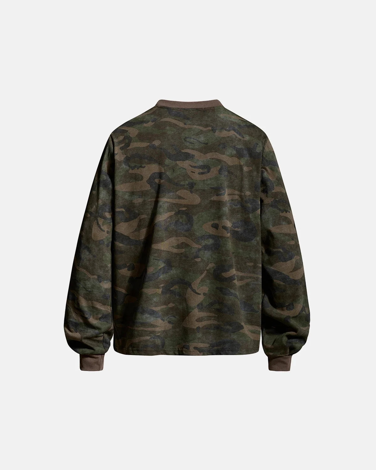 Omygoods Camo Racing Graphic Long Sleeve T-Shirt