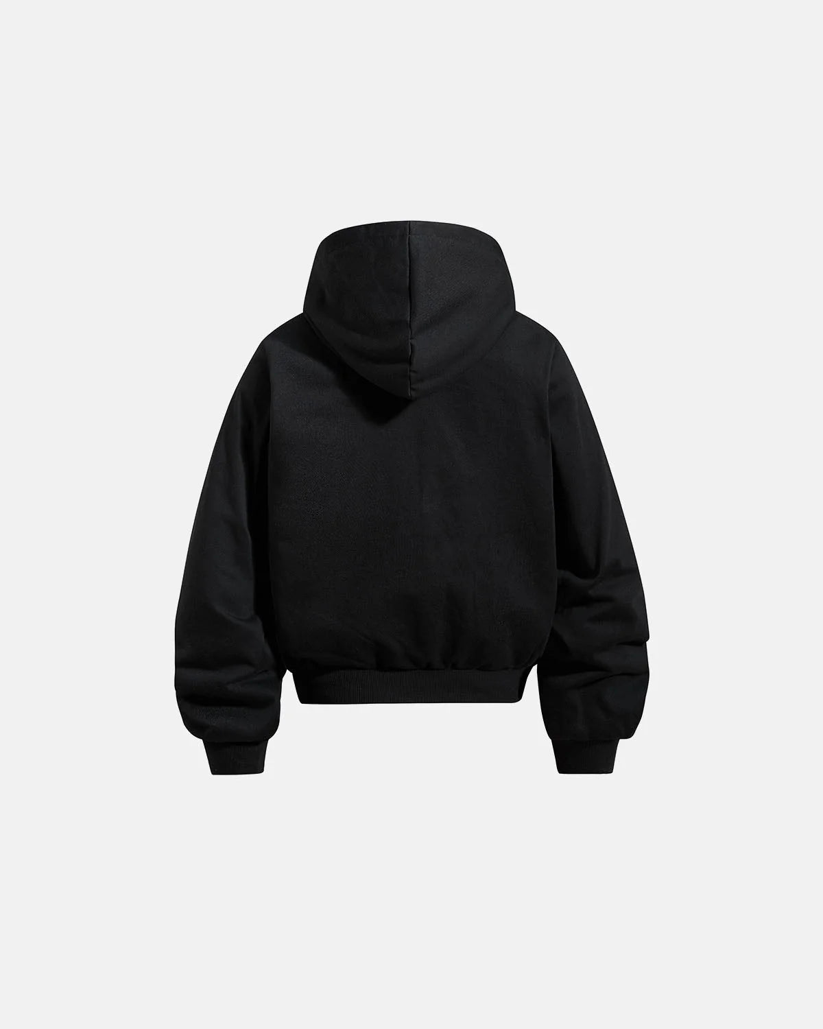 Omygoods Camo Script Graphic Cropped Hoodie