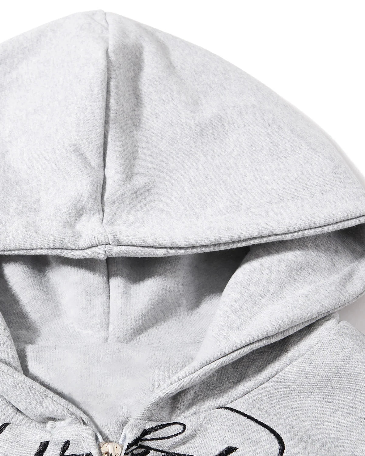 Omygoods Camo Script Graphic Cropped Hoodie