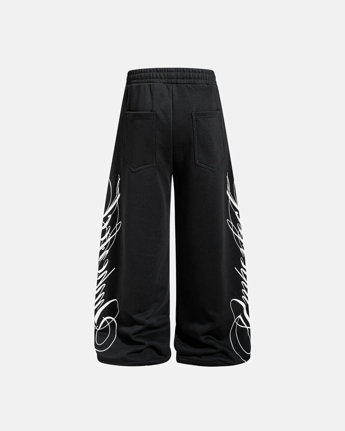 Omygoods Camo Script Wide Leg Lounge Pants