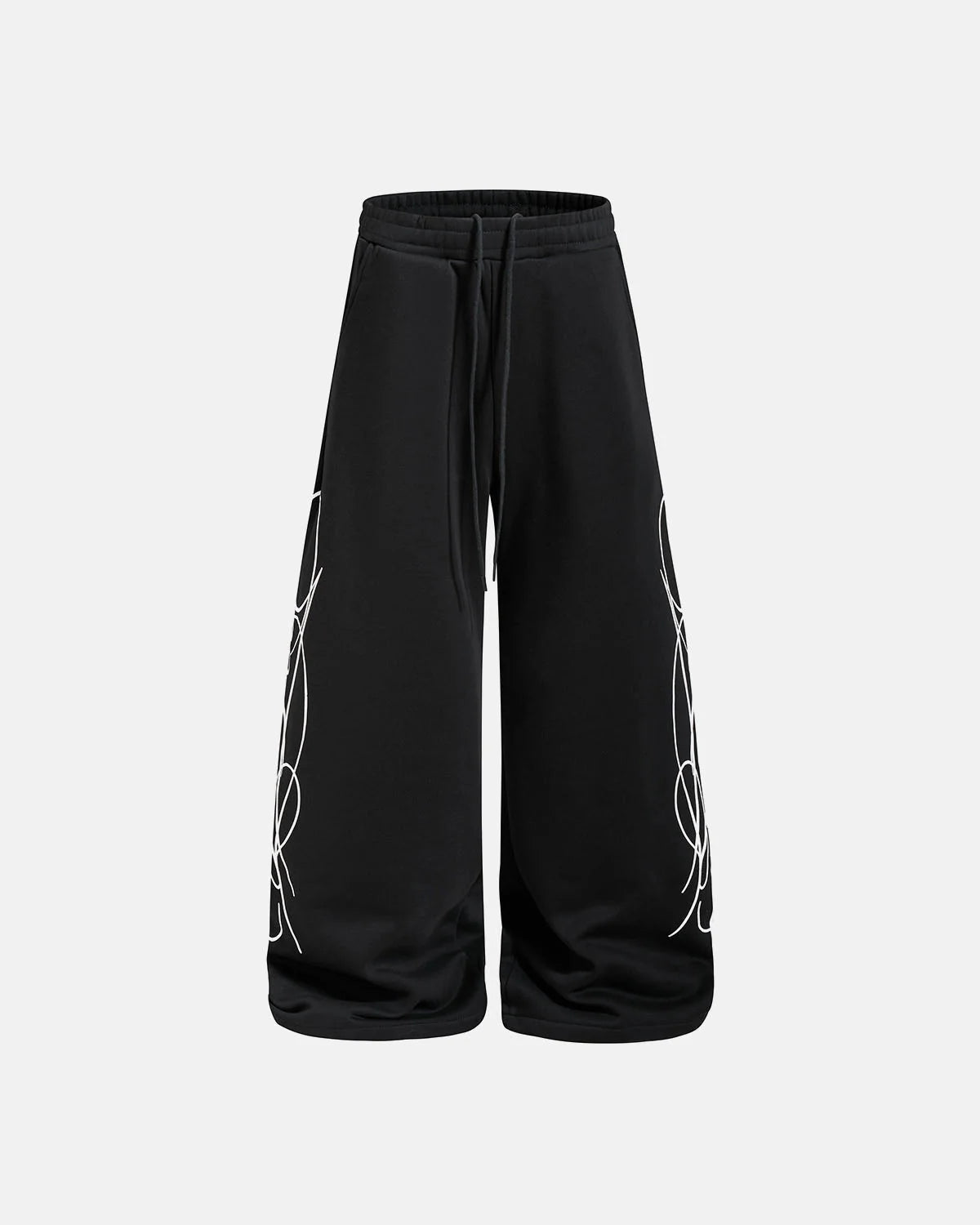 Omygoods Camo Script Wide Leg Lounge Pants