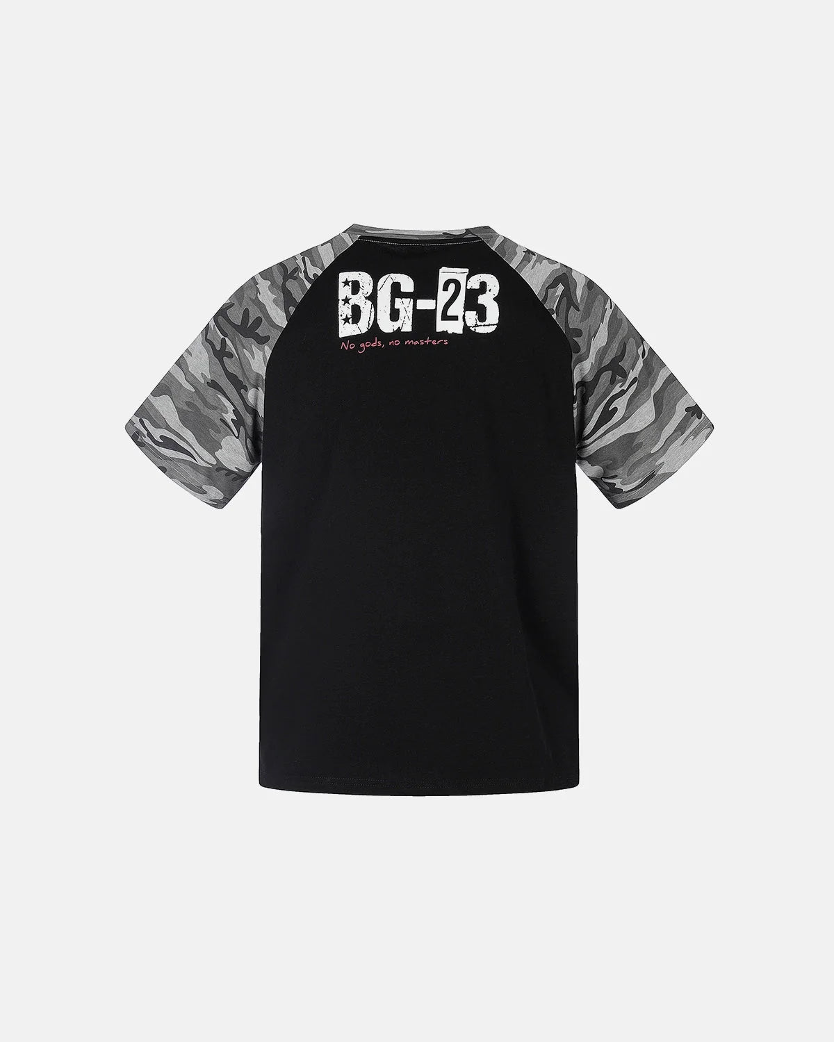 Omygoods Camo Sleeve Graphic Boxy T-Shirt