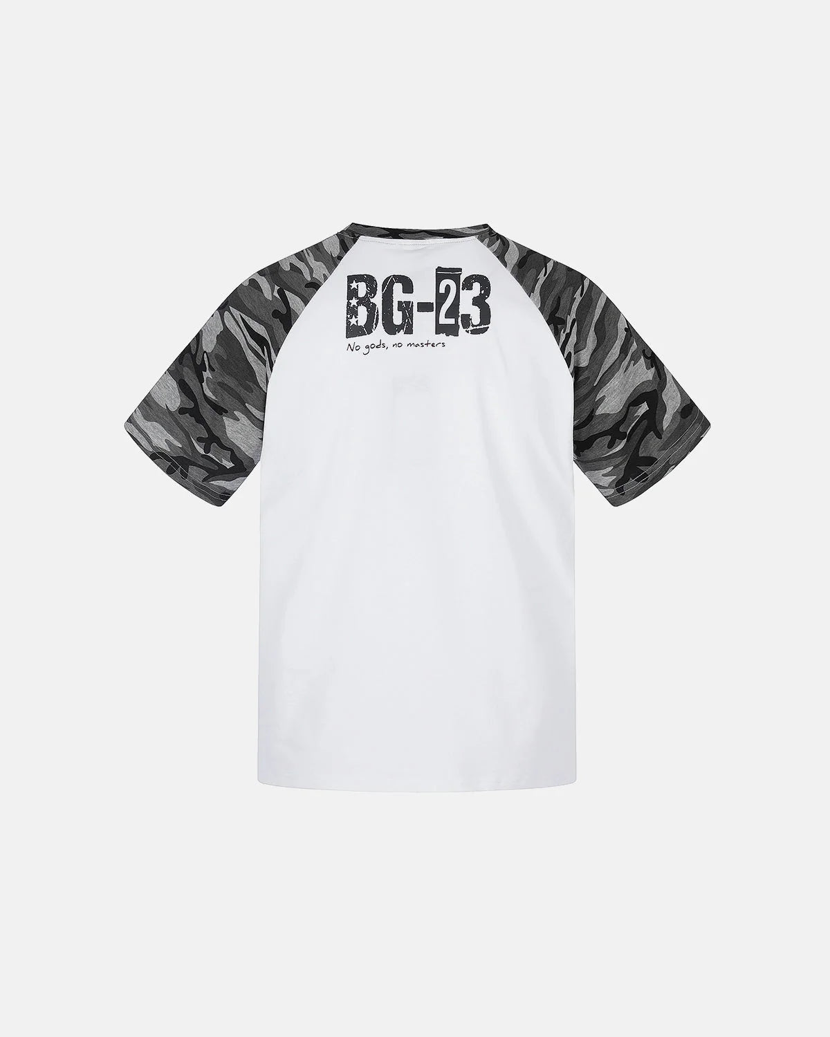 Omygoods Camo Sleeve Graphic Boxy T-Shirt