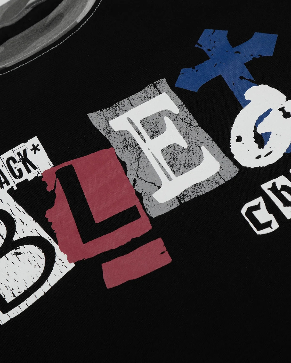 Omygoods Camo Sleeve Graphic Boxy T-Shirt