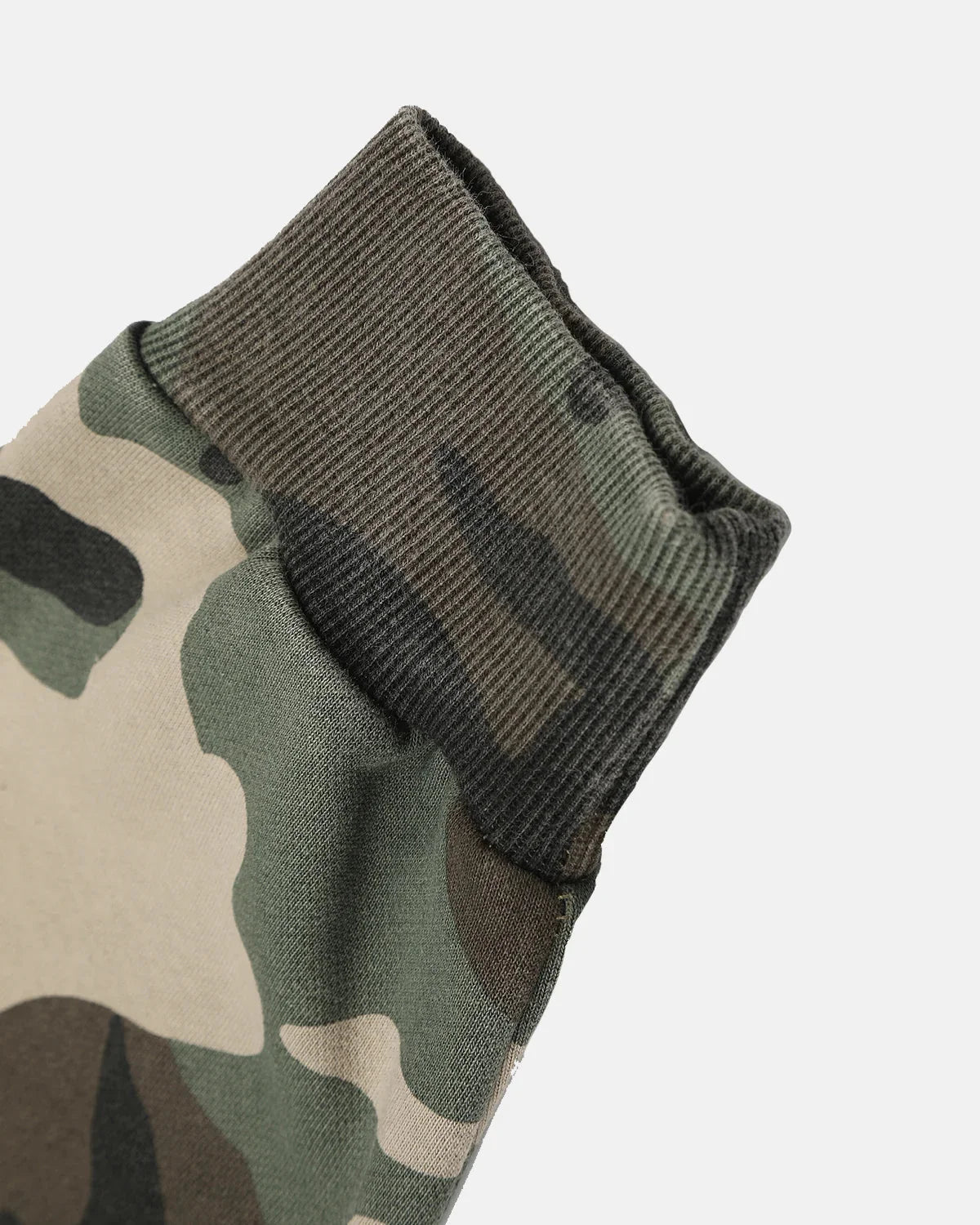 Omygoods Camo Sunburst Graphic Zip Up Hoodie
