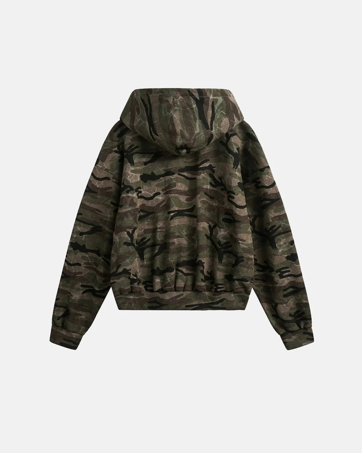 Omygoods Camouflage Zip Up Jacket