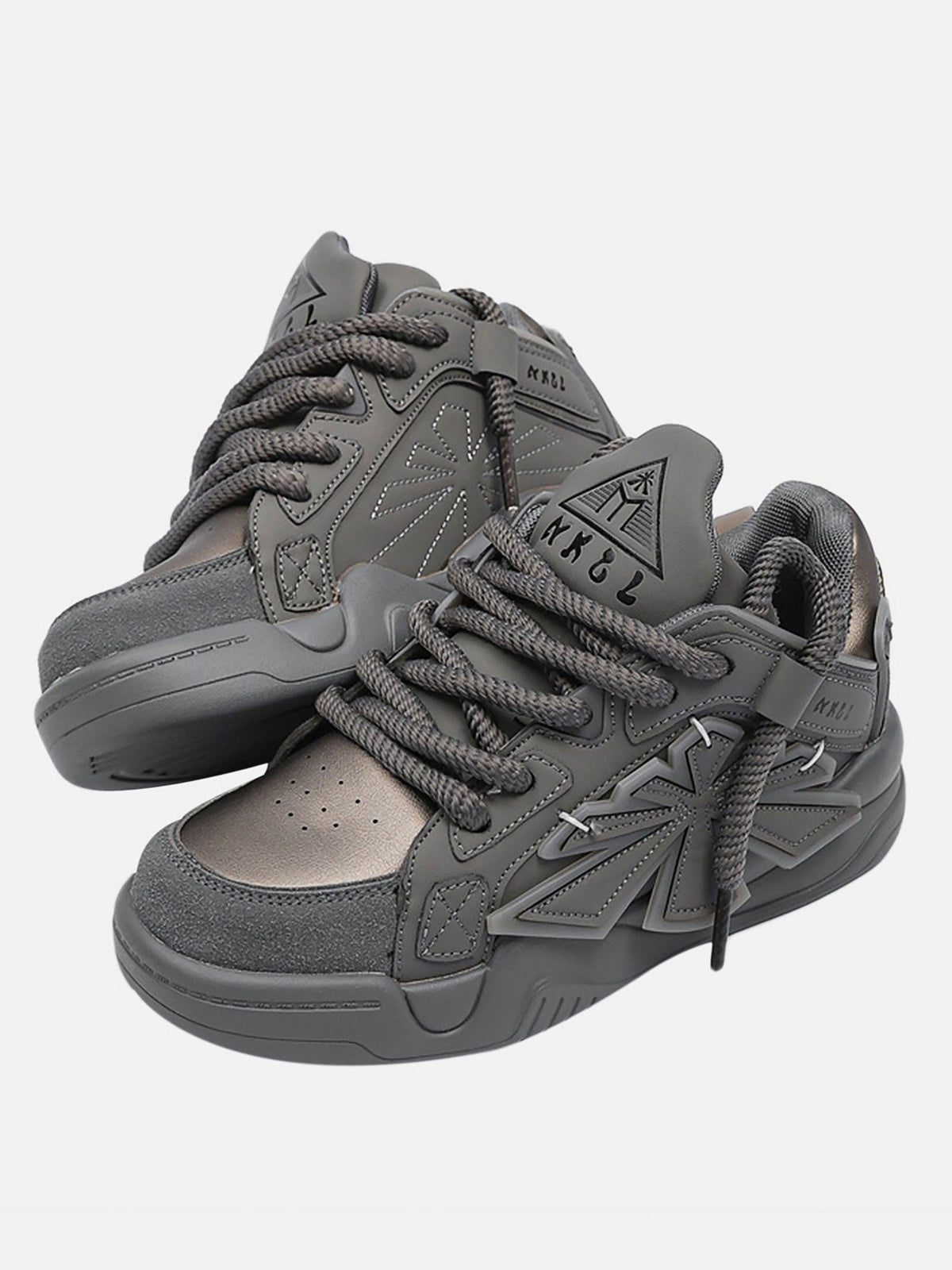 Omygoods Casual Preppy Sneakers