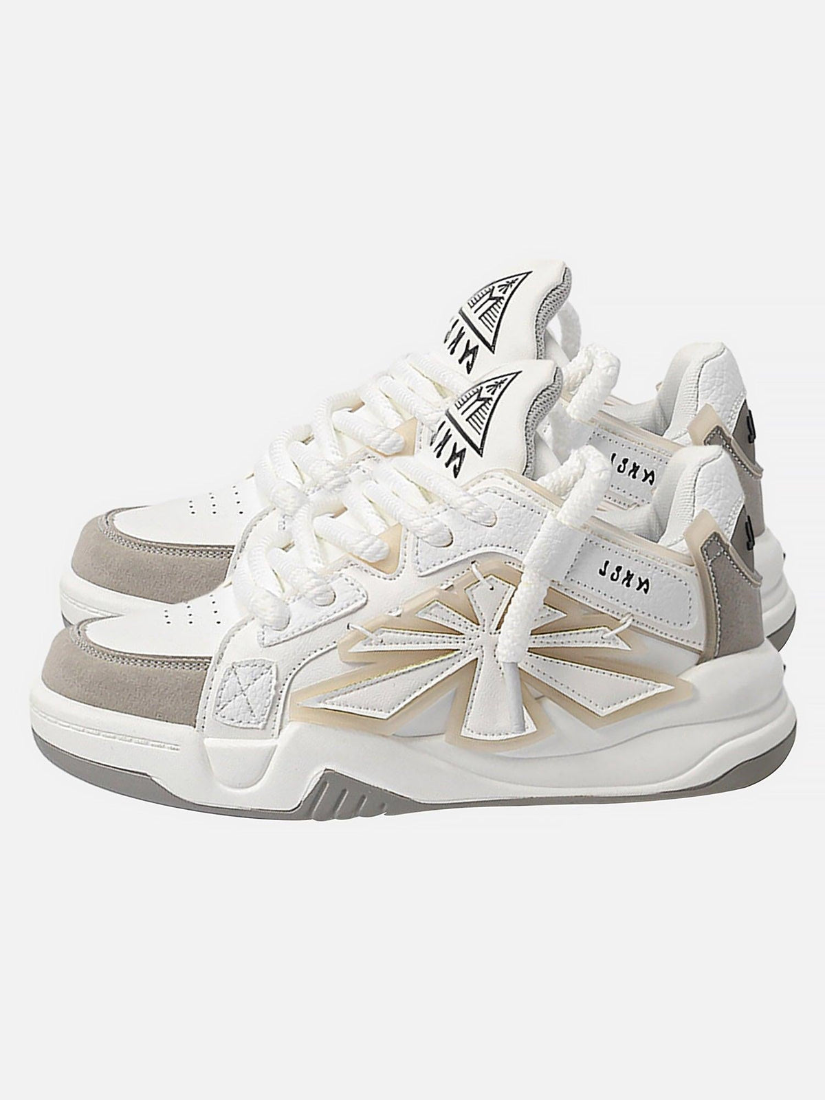 Omygoods Casual Preppy Sneakers