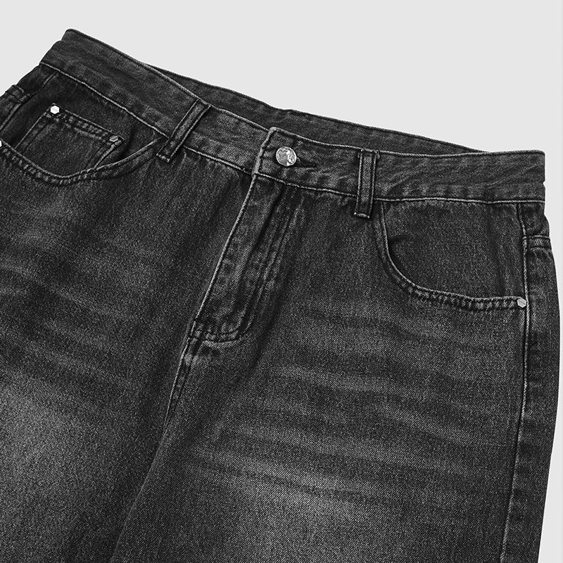 Omygoods Chill Wide Leg Denim Pants