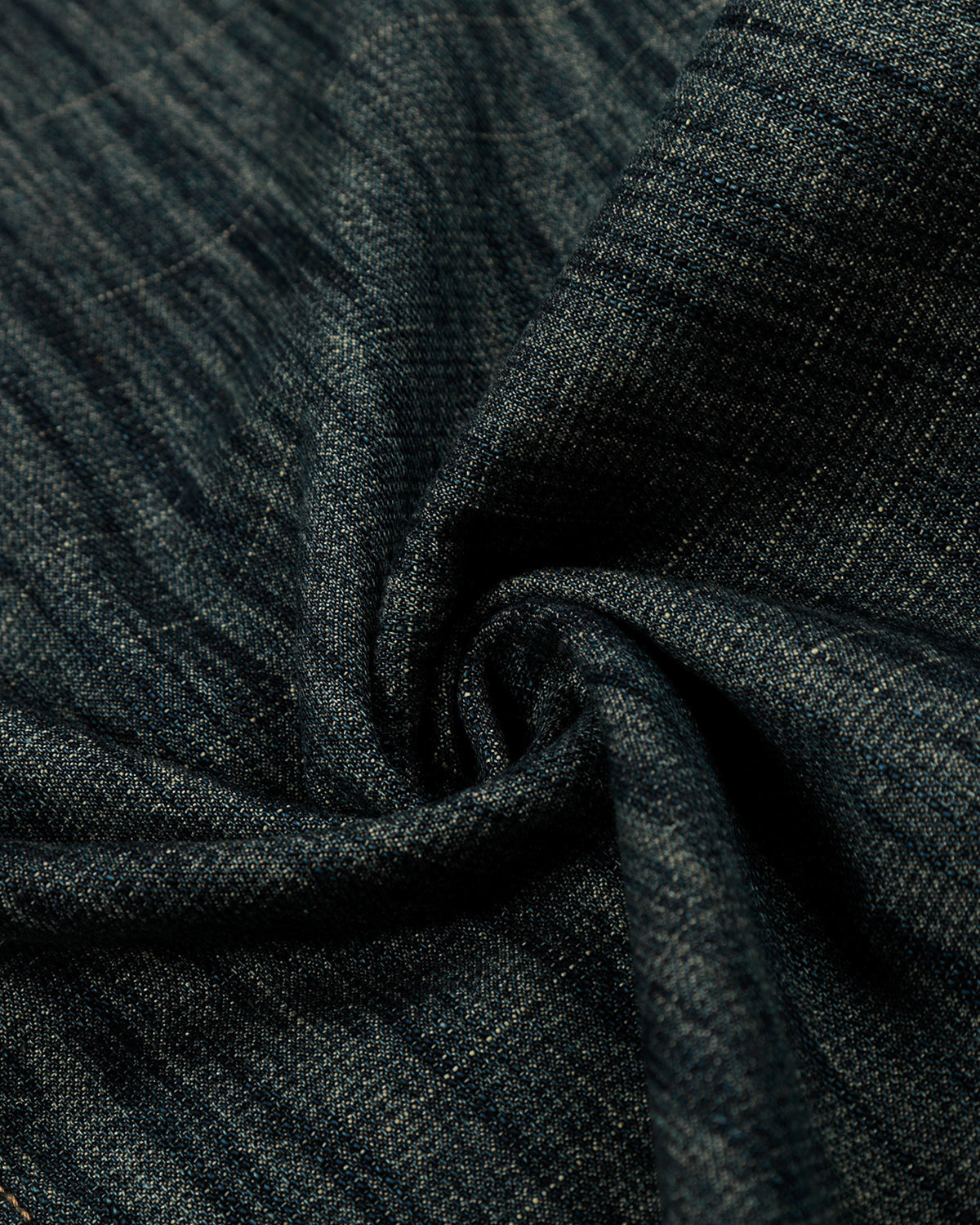 Omygoods Cinch Back Bamboo Weave Jeans
