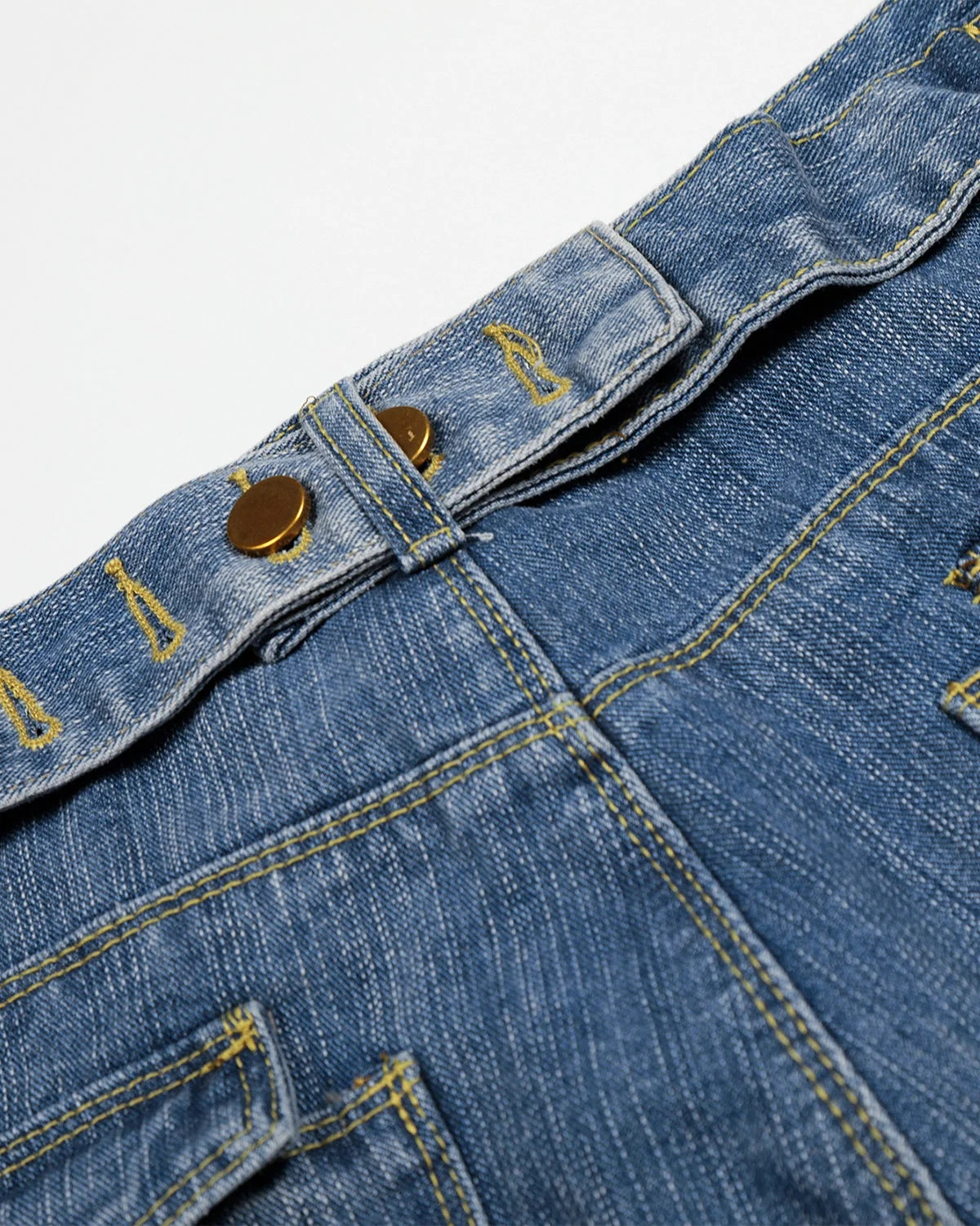 Omygoods Cinch Back Bamboo Weave Long Jorts
