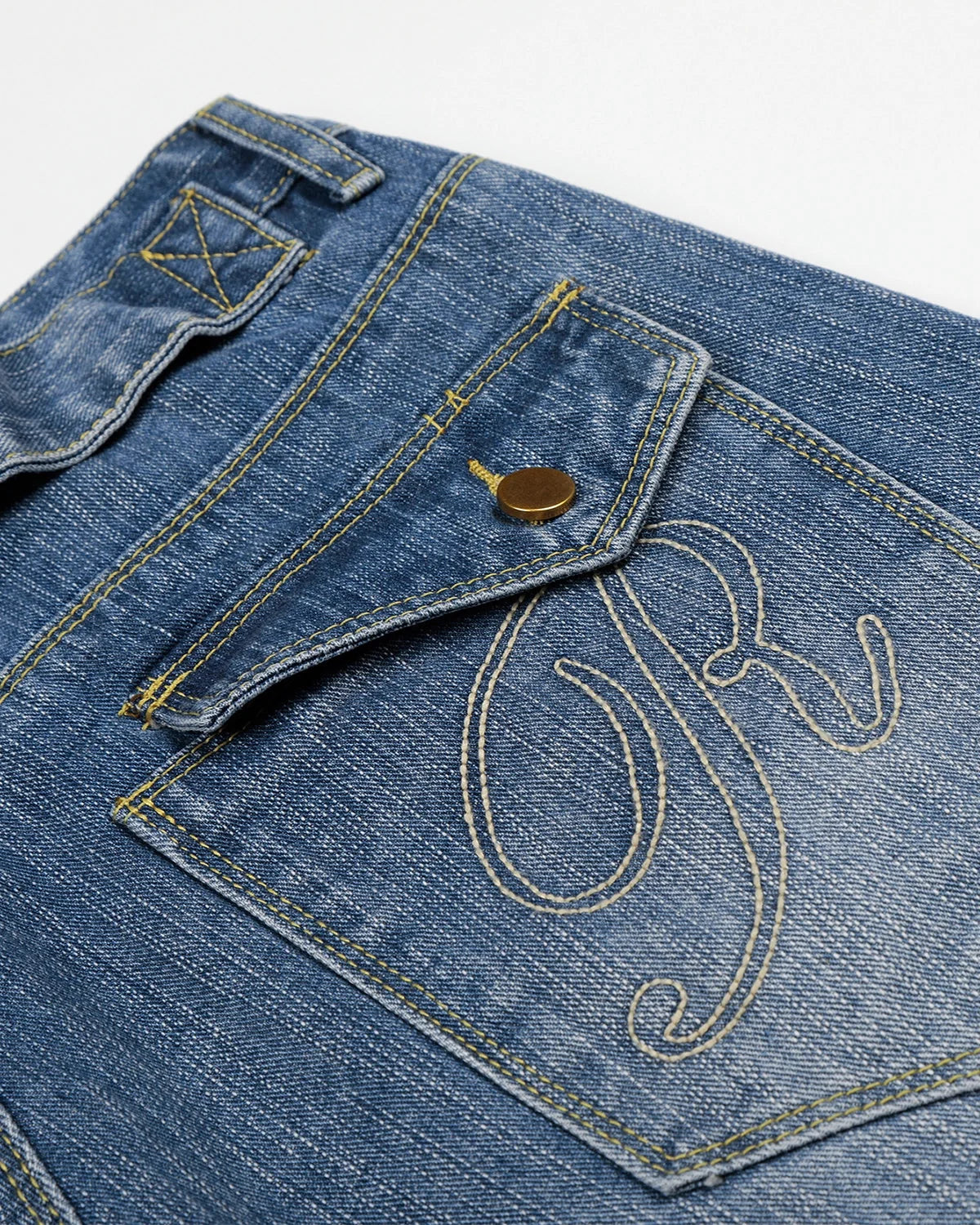 Omygoods Cinch Back Bamboo Weave Long Jorts