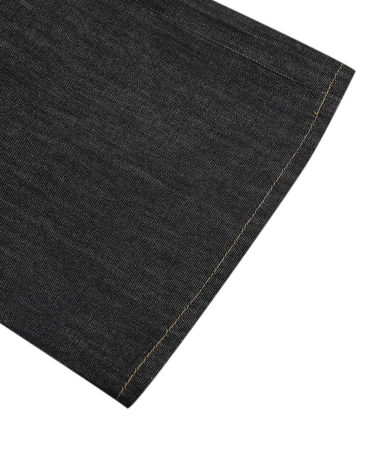 Omygoods Cinch Back Raw Wide Leg Baggy Jeans