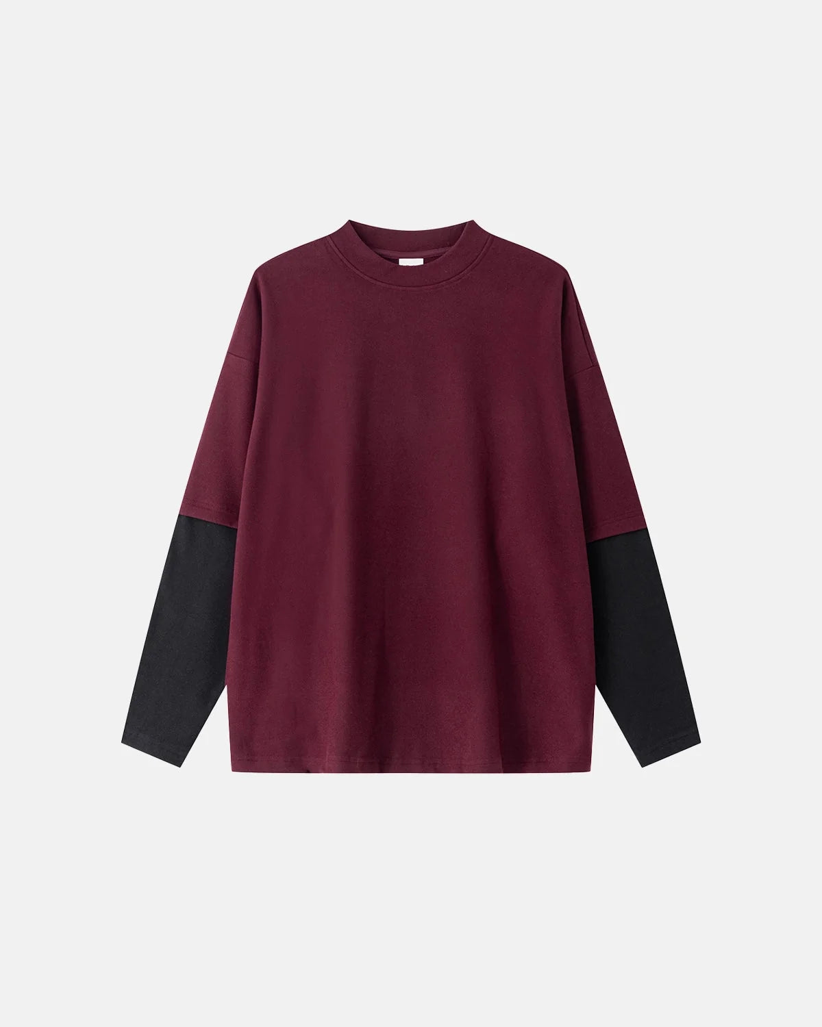 Omygoods Color Block Long Sleeve Tee