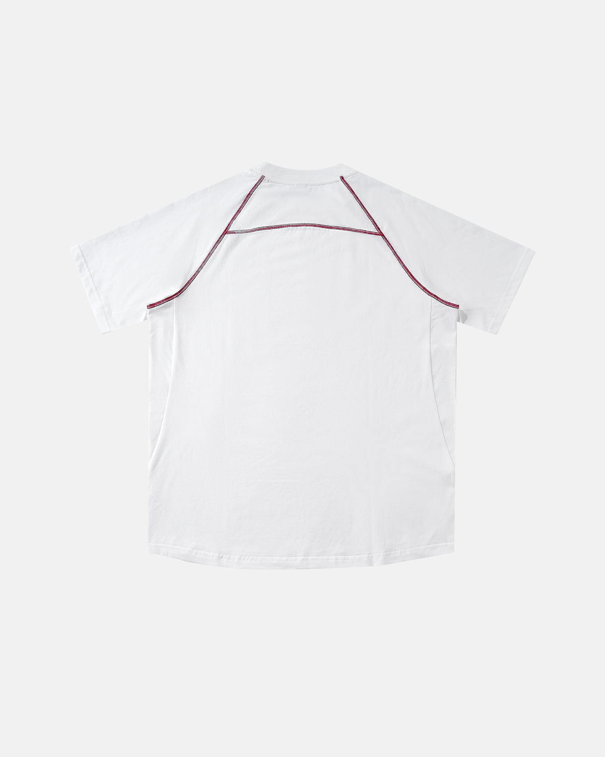 Omygoods Contrast Color Stiching Stretch T-Shirt