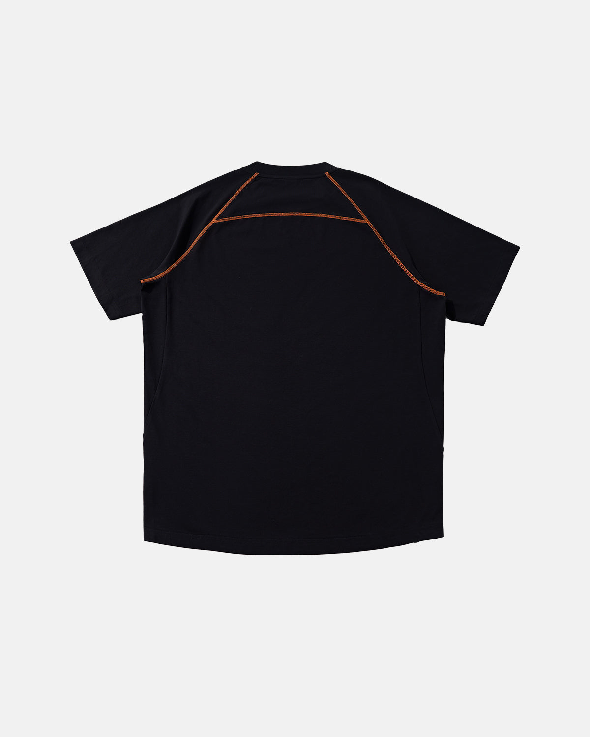 Omygoods Contrast Color Stiching Stretch T-Shirt